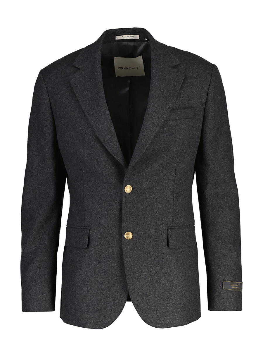 Gant - WOOL FLANNEL CLUB BLAZER - Üherealised pintsakud - dusky anthracite - 1