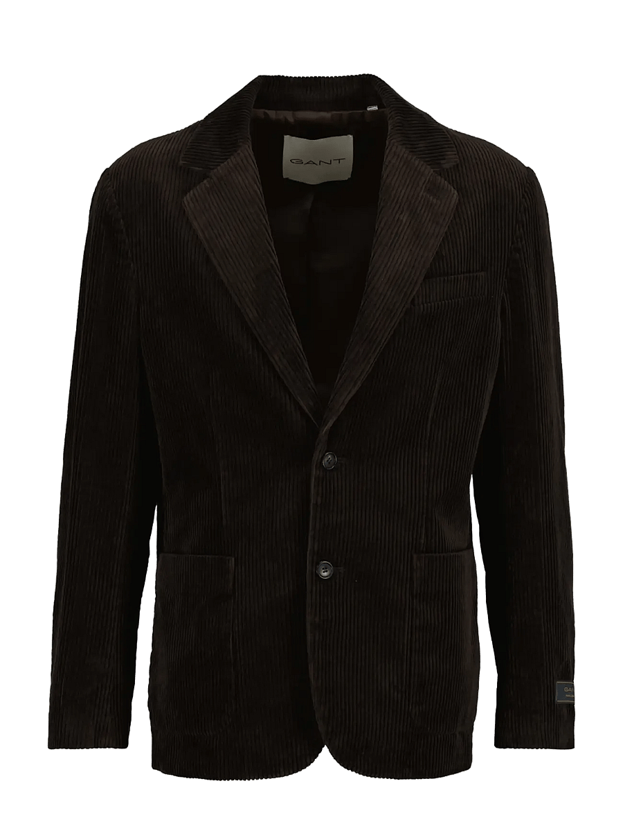 Gant - CORDUROY SUIT JACKET - black brown - 1