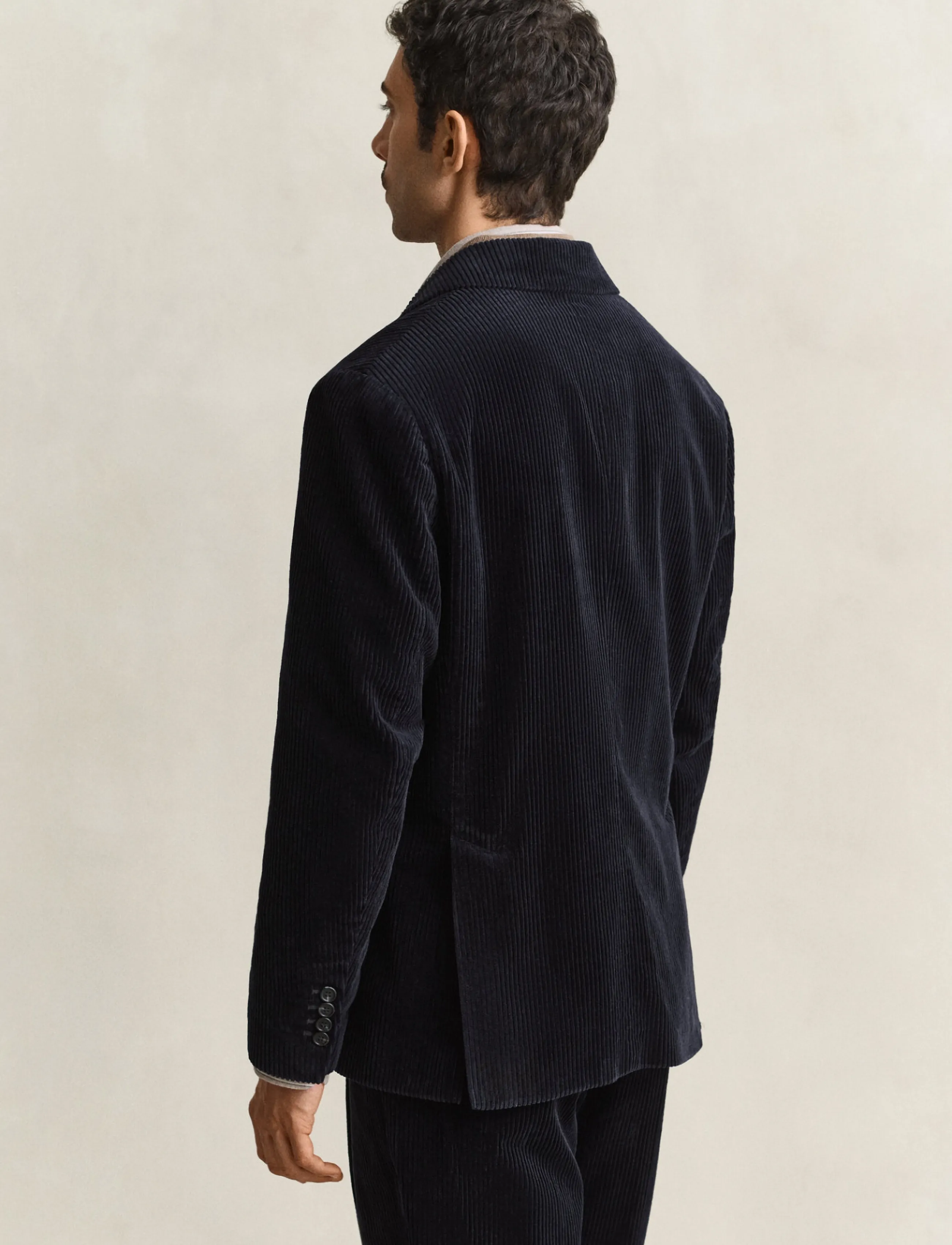 Gant - CORDUROY SUIT JACKET - evening blue - 2