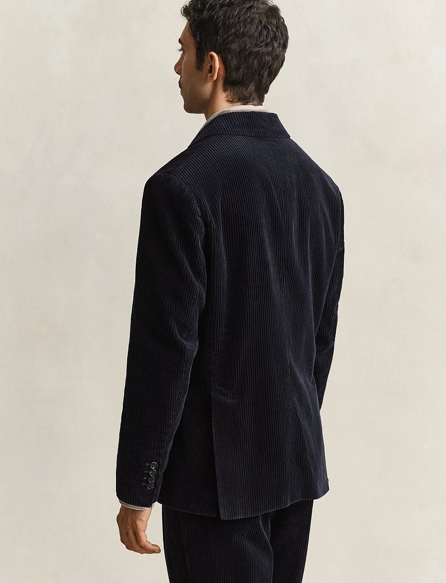 Gant - CORDUROY SUIT JACKET - evening blue - 2