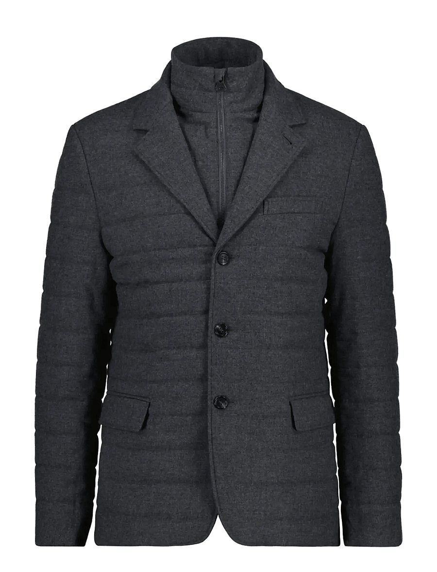 Gant - HYBRID FLANNEL BLAZER - hybrid-jacken - dusky anthracite - 0