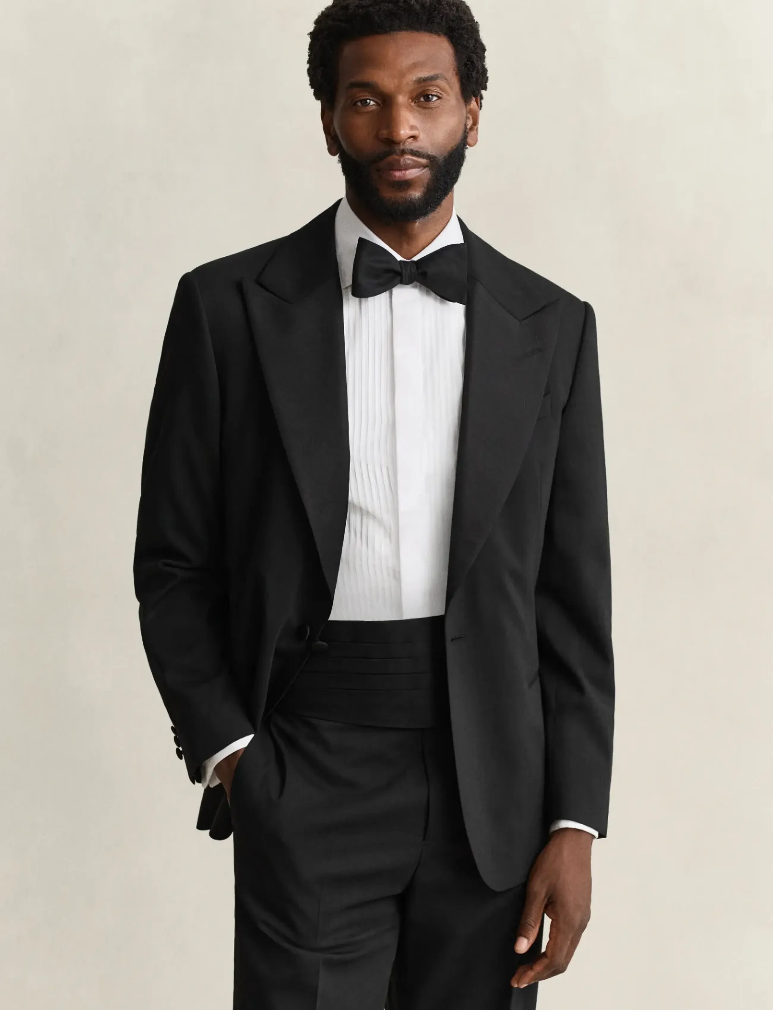 Gant - PEAK LAPEL TUXEDO JACKET - black - 0