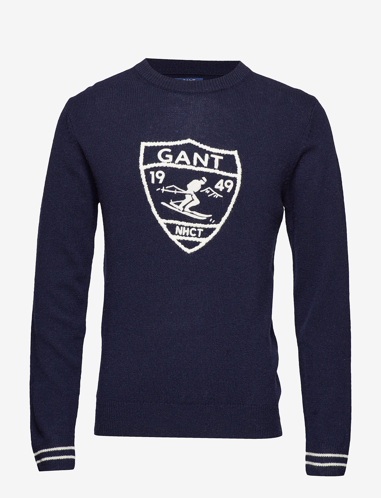 GANT - O1. SKI CREST CREW - evening blue - 0