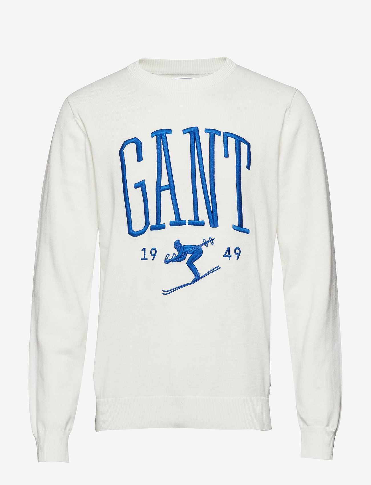 GANT - O1. GANT LOGO CREW - eggshell - 0