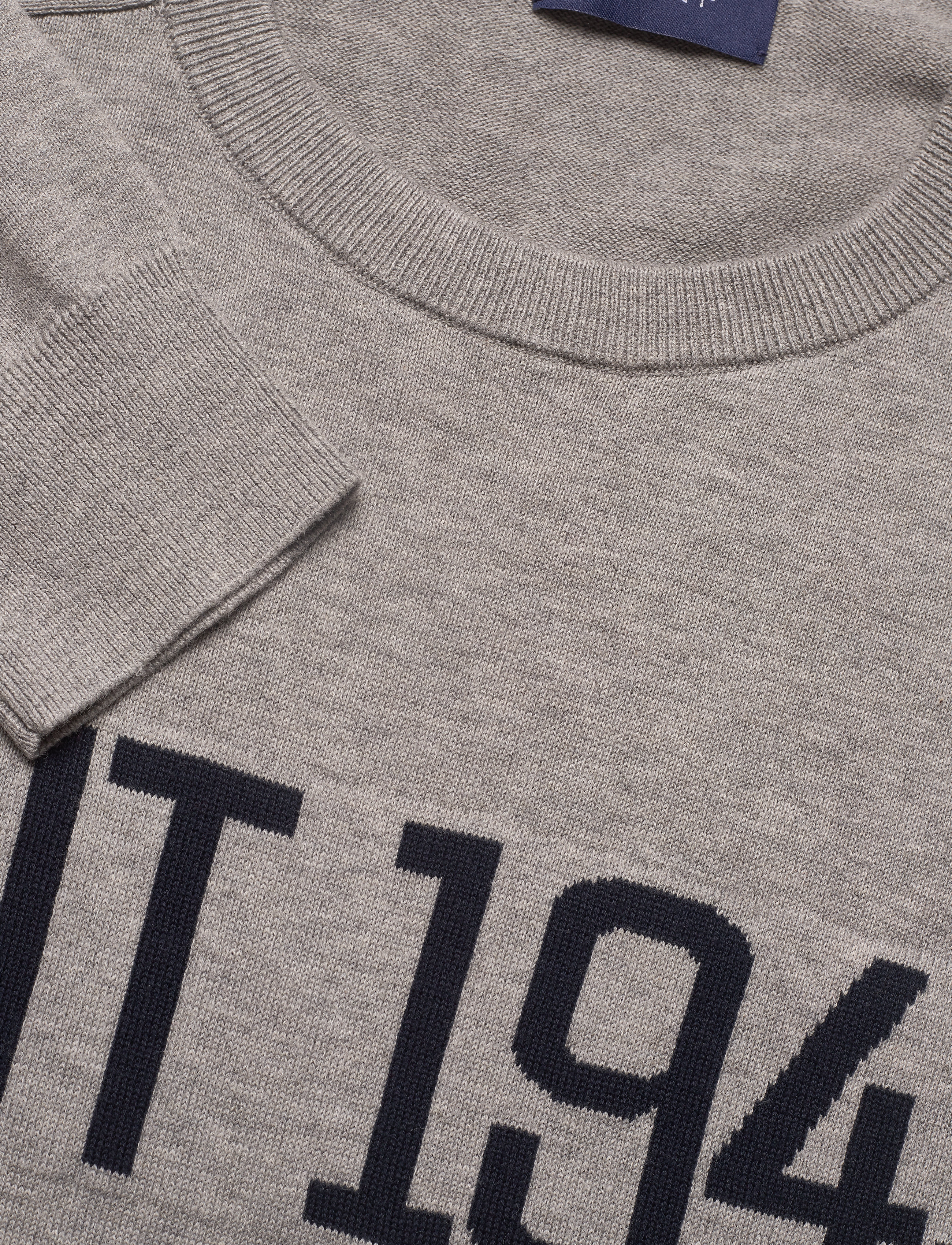 GANT - D1. GANT LOGO CREW - grey melange - 2