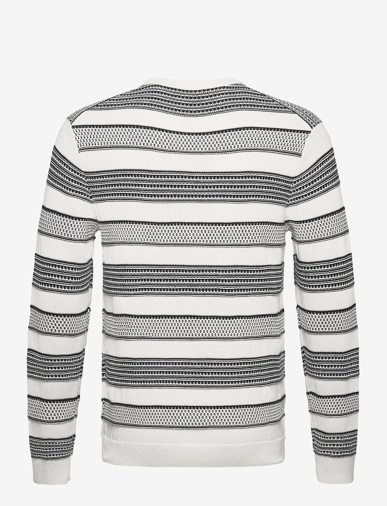 GANT - D1. STRUCTURED STRIPED CREW - eggshell - 1