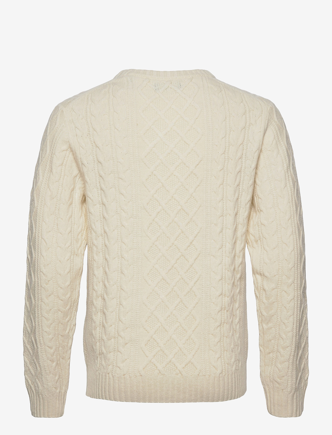 GANT - D2. ARAN CABLE CREW - eggshell - 1