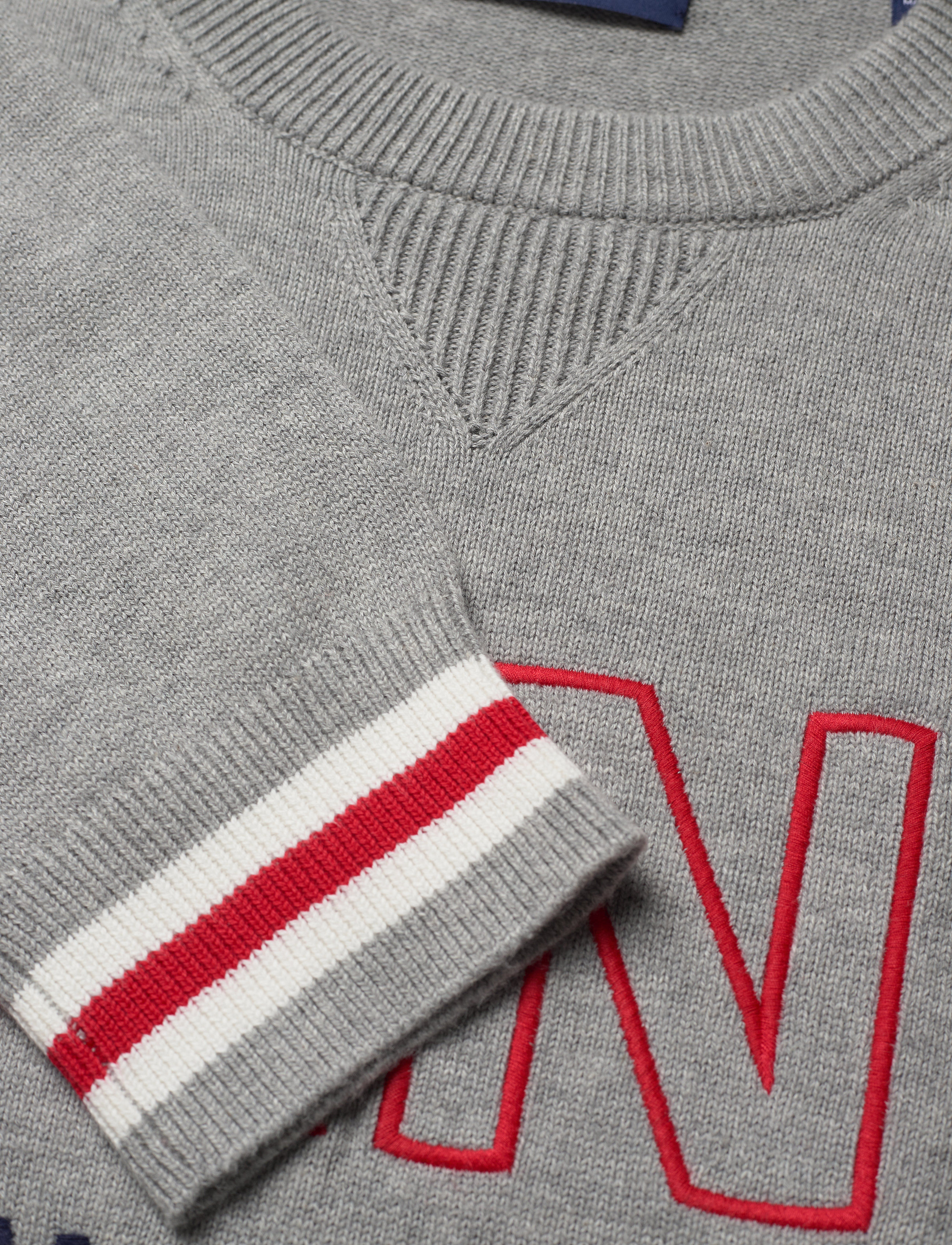 GANT - D1. GANT LOGO CREW - grey melange - 2