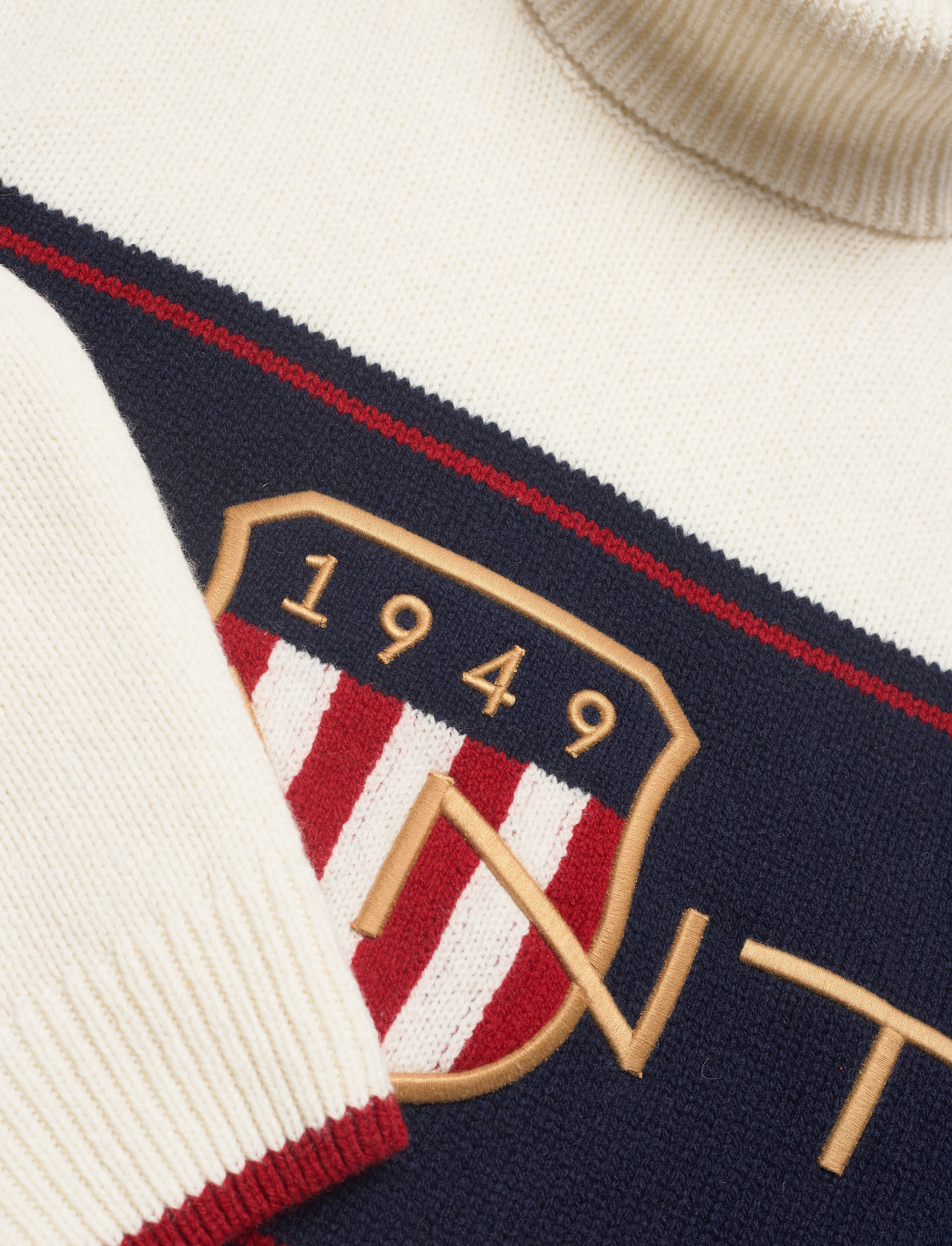 GANT - D2. ARCHIVE SHIELD TURTLENECK - cream - 2