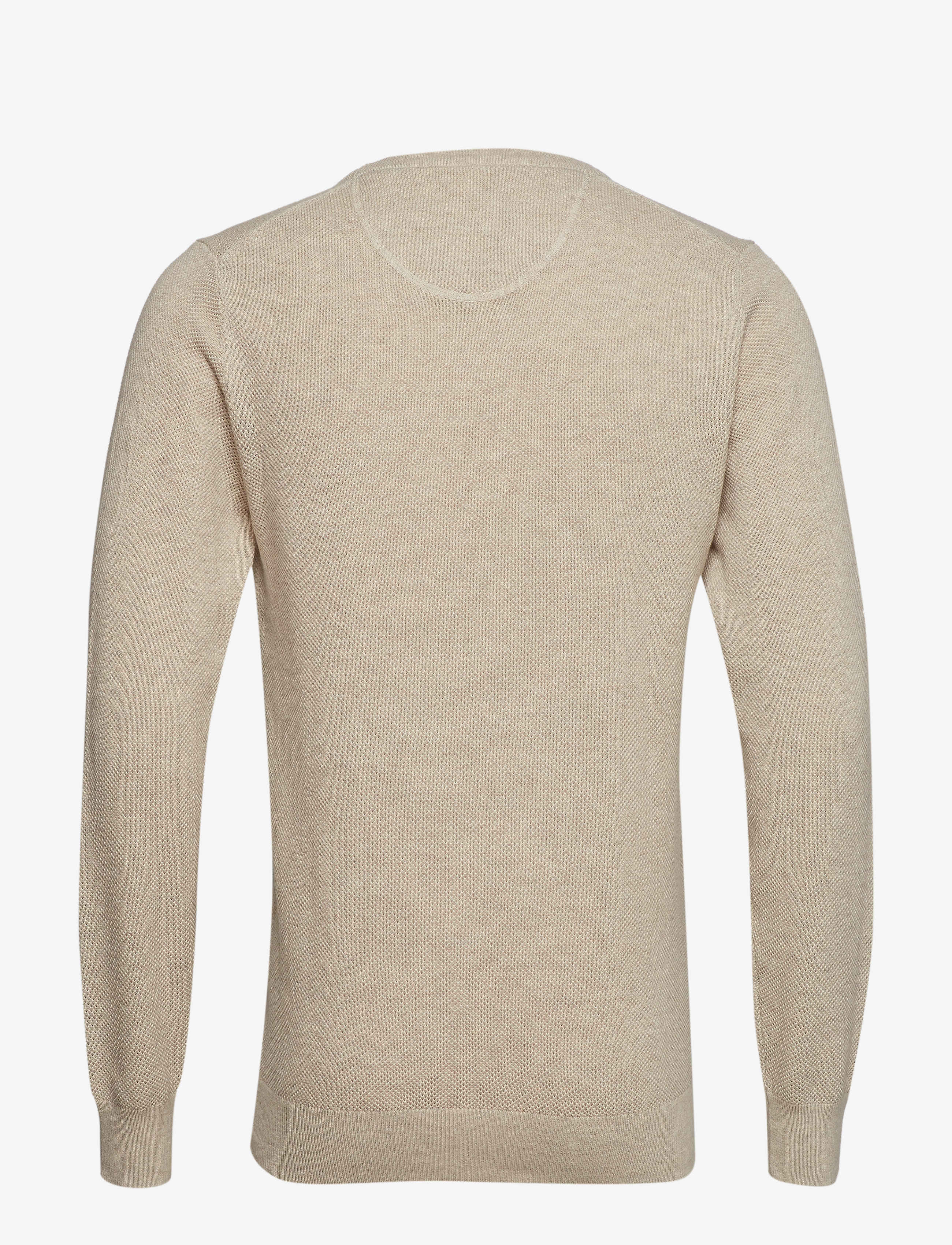 GANT - COTTON PIQUE CREW - manila melange - 1