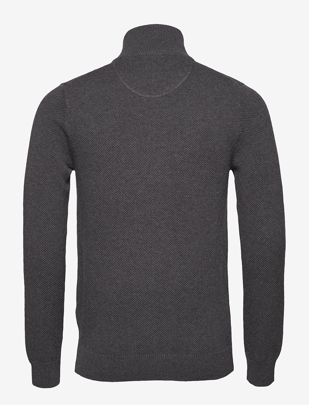 GANT - COTTON PIQUE ZIP CARDIGAN - antracit melange - 1
