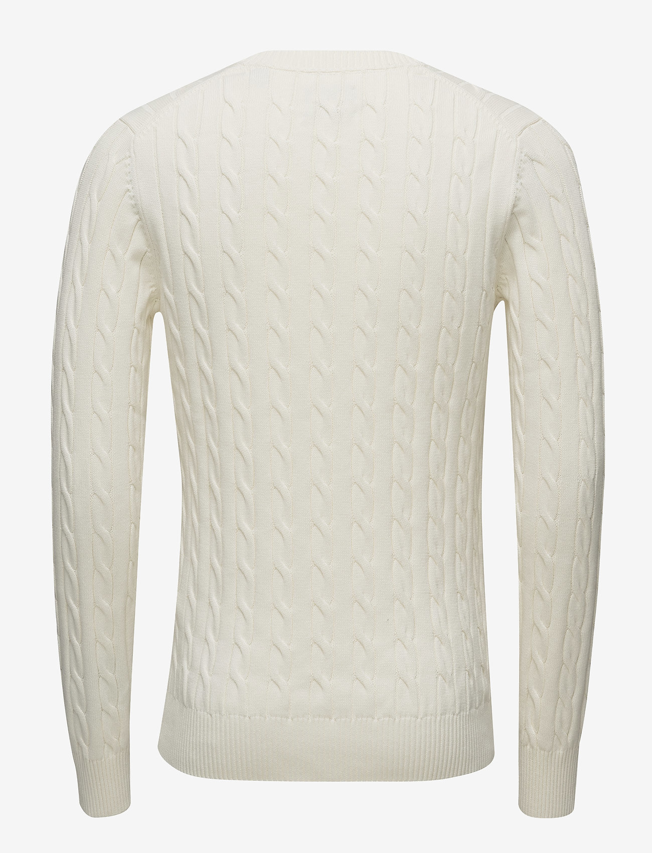 GANT - COTTON CABLE CREW - cream - 1