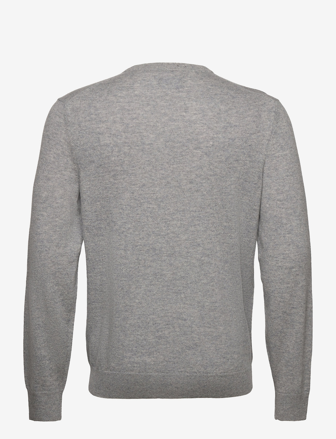 GANT - MD. EXTRAFINE LAMBSWOOL V-NECK - basic knitwear - grey melange - 1
