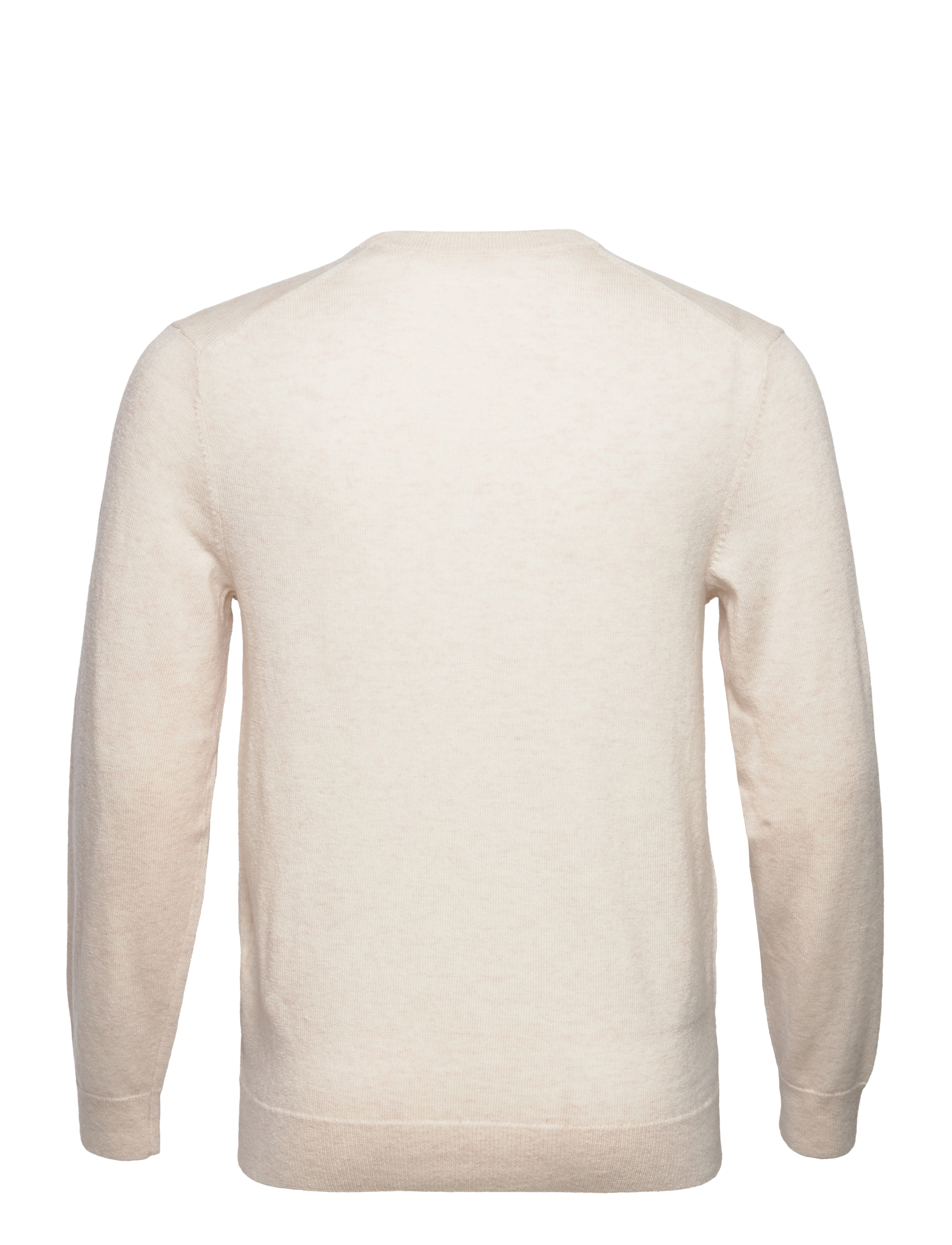 GANT - MD. EXTRAFINE LAMBSWOOL V-NECK - light beige melange - 1