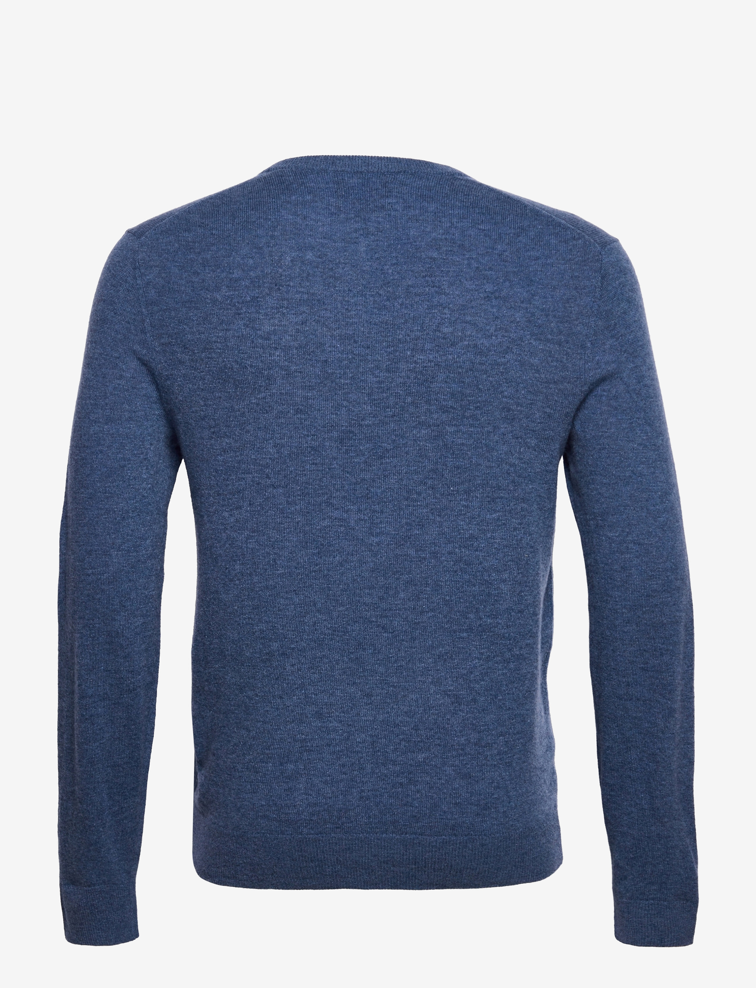 GANT - MD. EXTRAFINE LAMBSWOOL V-NECK - stone blue melange - 1