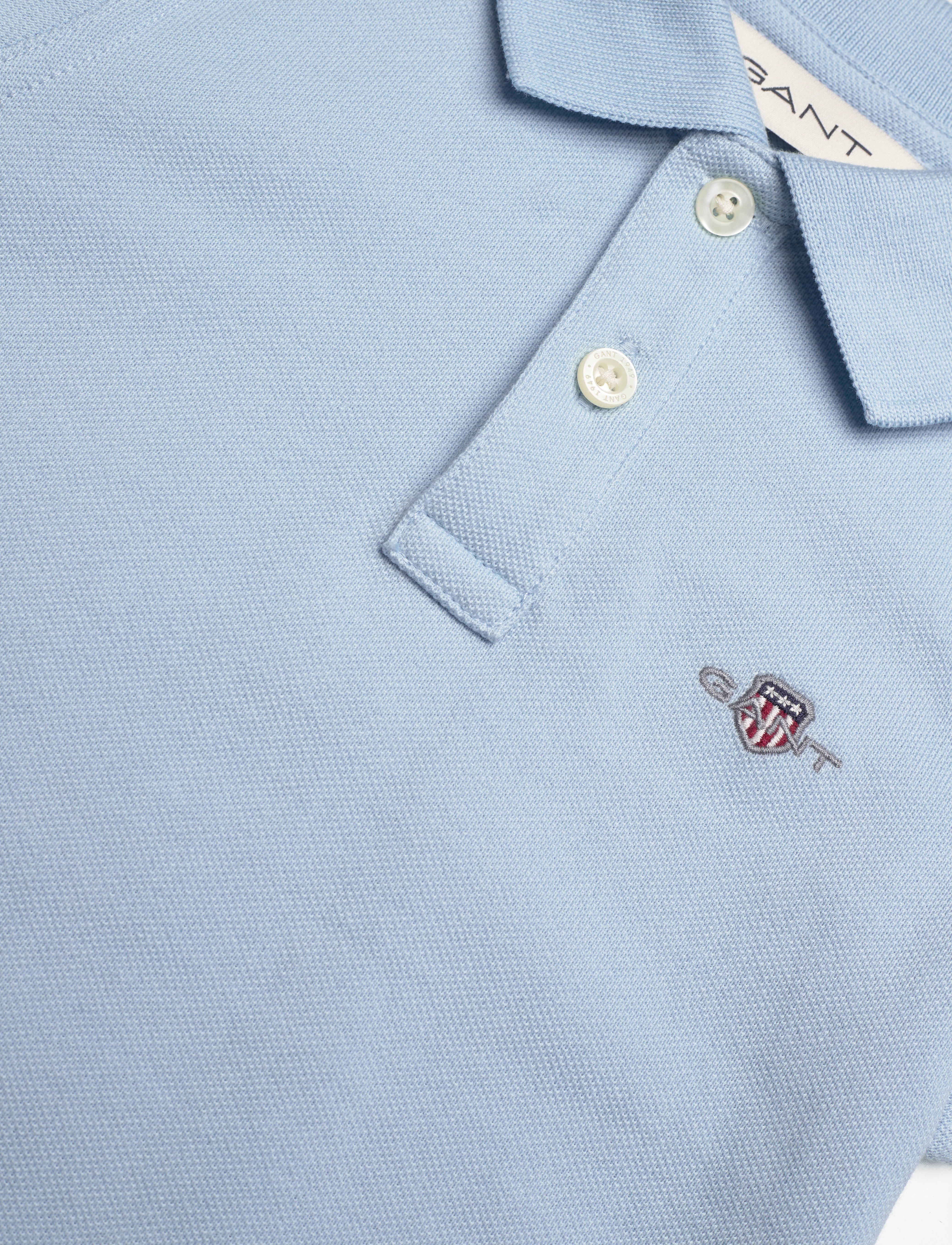 Gant - SHIELD SS PIQUE - lühikeste varrukatega polod - calming blue - 2