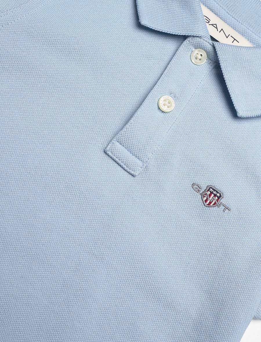 Gant - SHIELD SS PIQUE - lühikeste varrukatega polod - calming blue - 2
