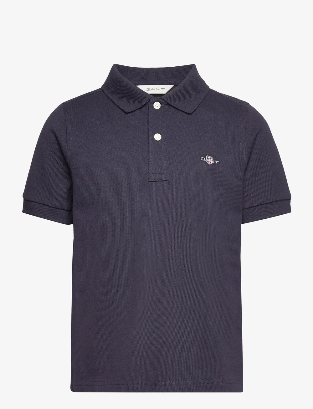 GANT - SHIELD SS PIQUE - kurzärmelig - evening blue - 0