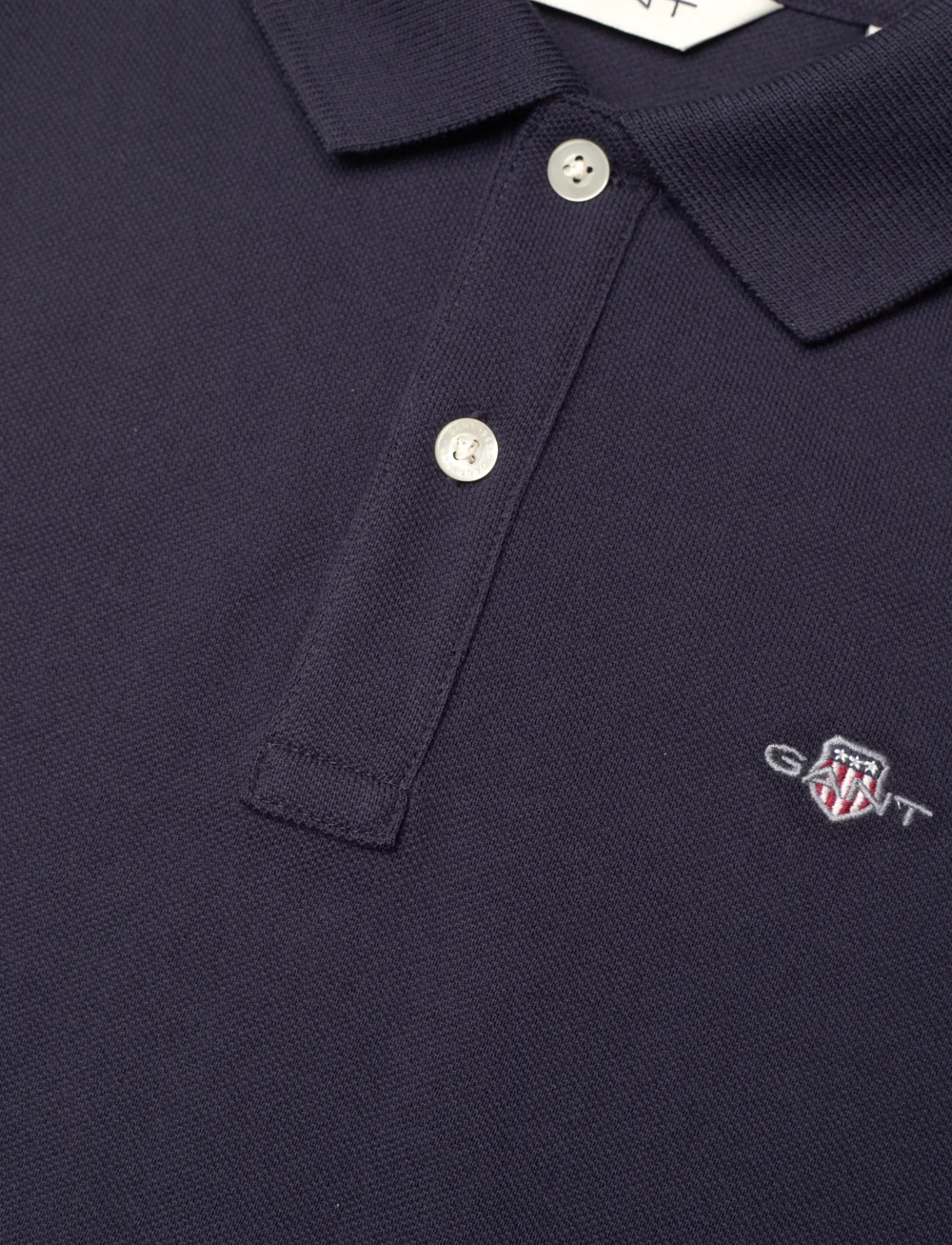 GANT - SHIELD SS PIQUE - kurzärmelig - evening blue - 2