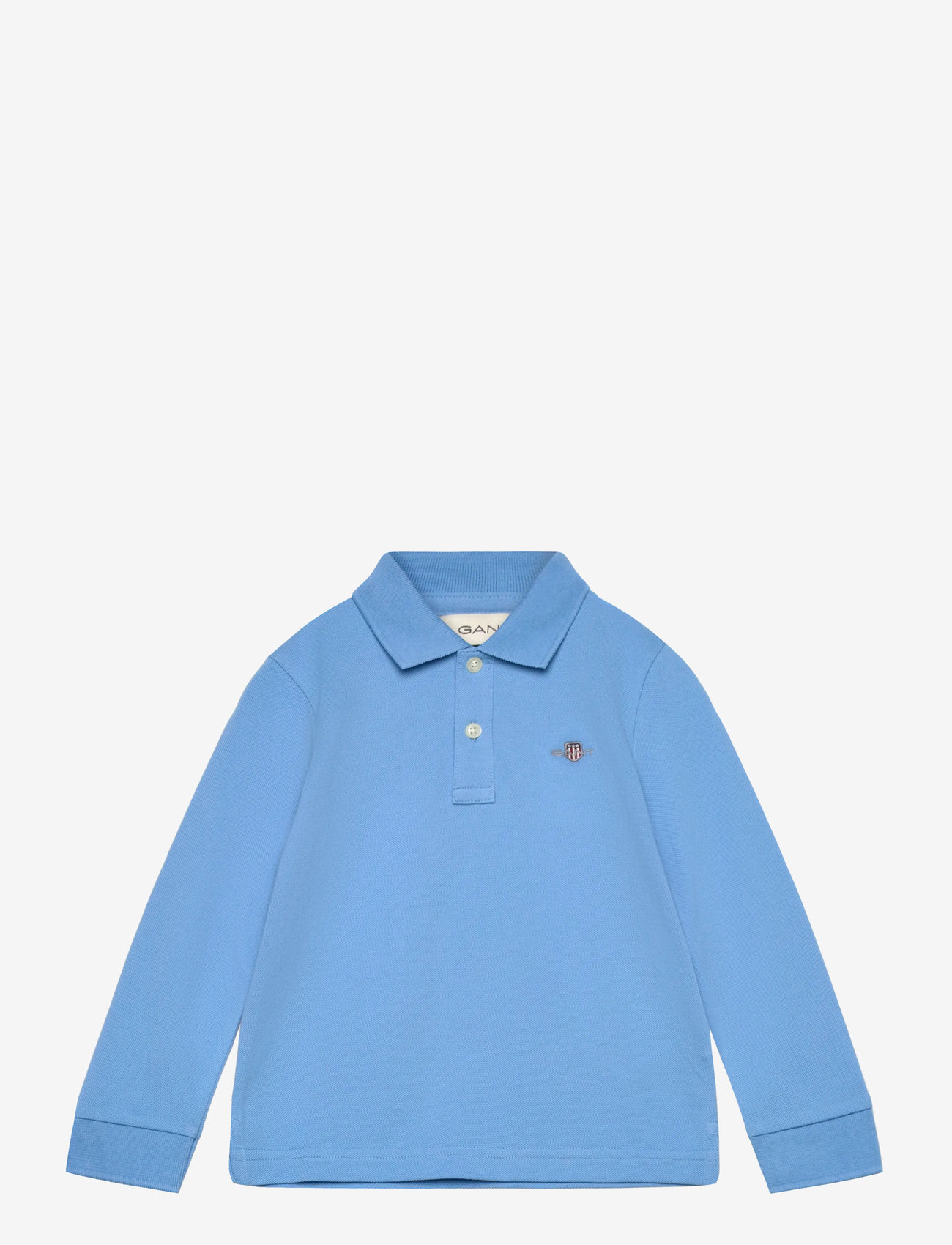 Gant - SHIELD LS PIQUE POLO - langärmelig poloshirt - dream blue - 0