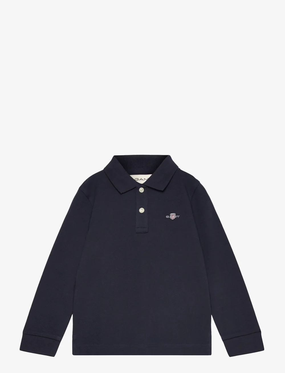 GANT - SHIELD LS PIQUE POLO - langærmede poloer - evening blue - 0