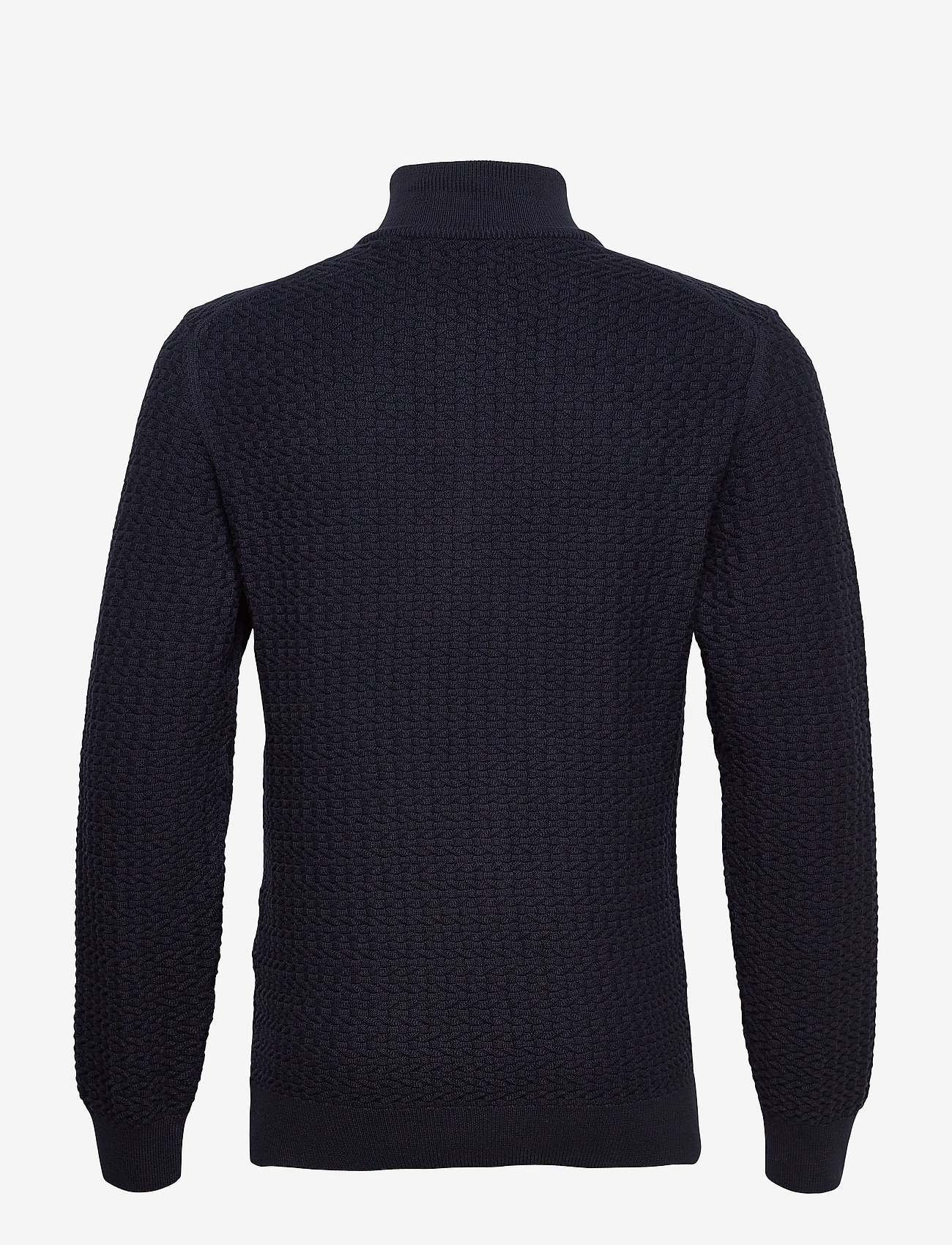 GANT - D1. COTTON TEXTURE HALFZIP - evening blue - 1