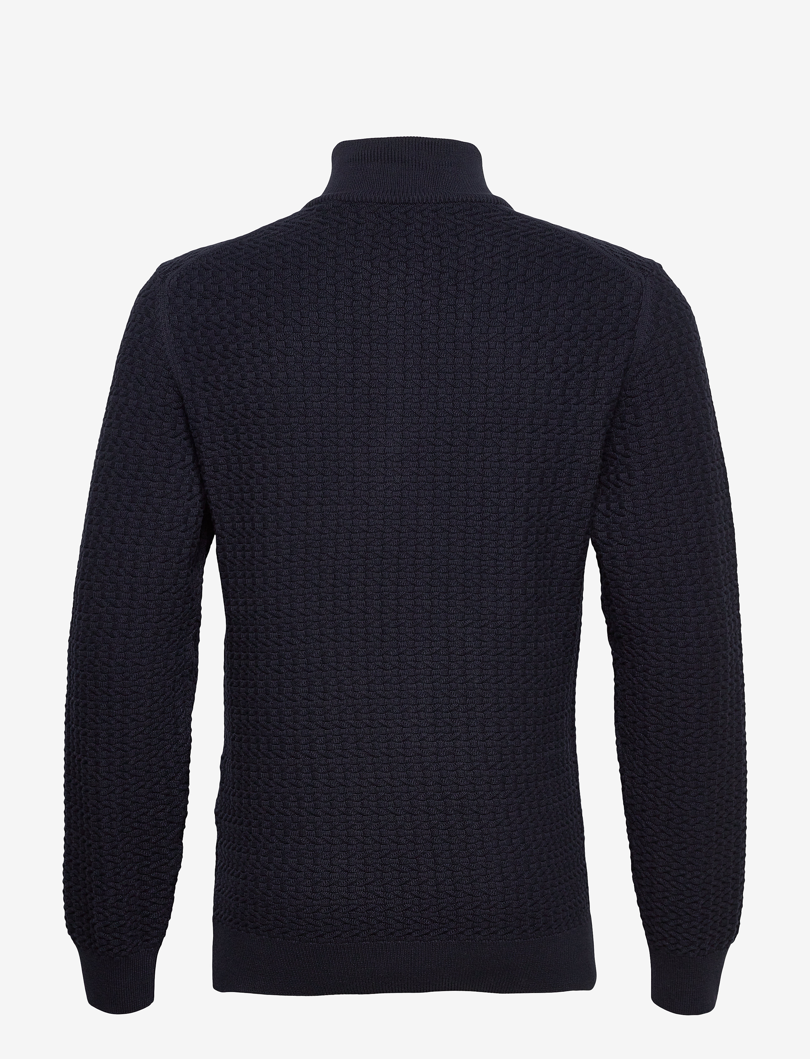 GANT - D1. COTTON TEXTURE HALFZIP - evening blue - 1