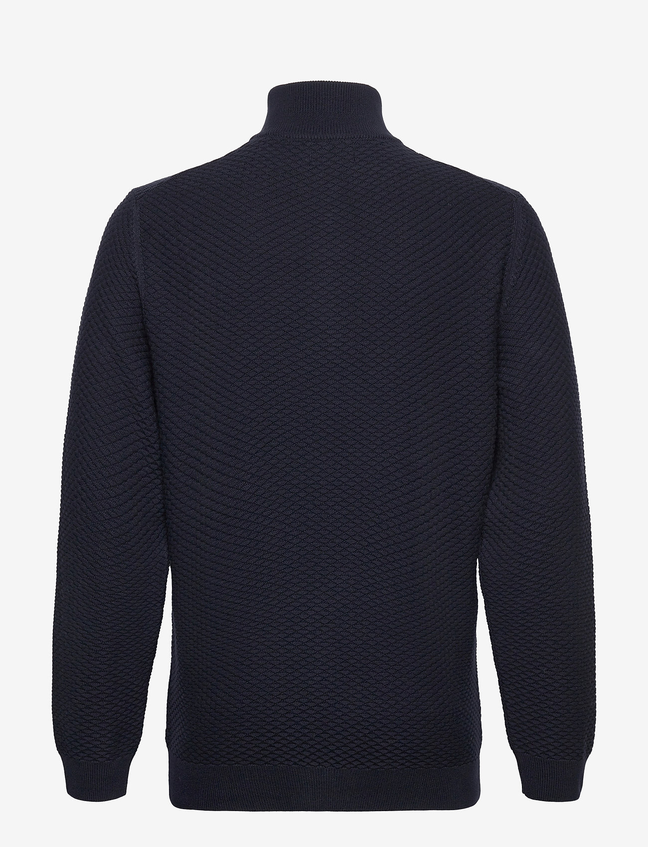GANT - TRIANGLE TEXTURE HALFZIP - evening blue - 1