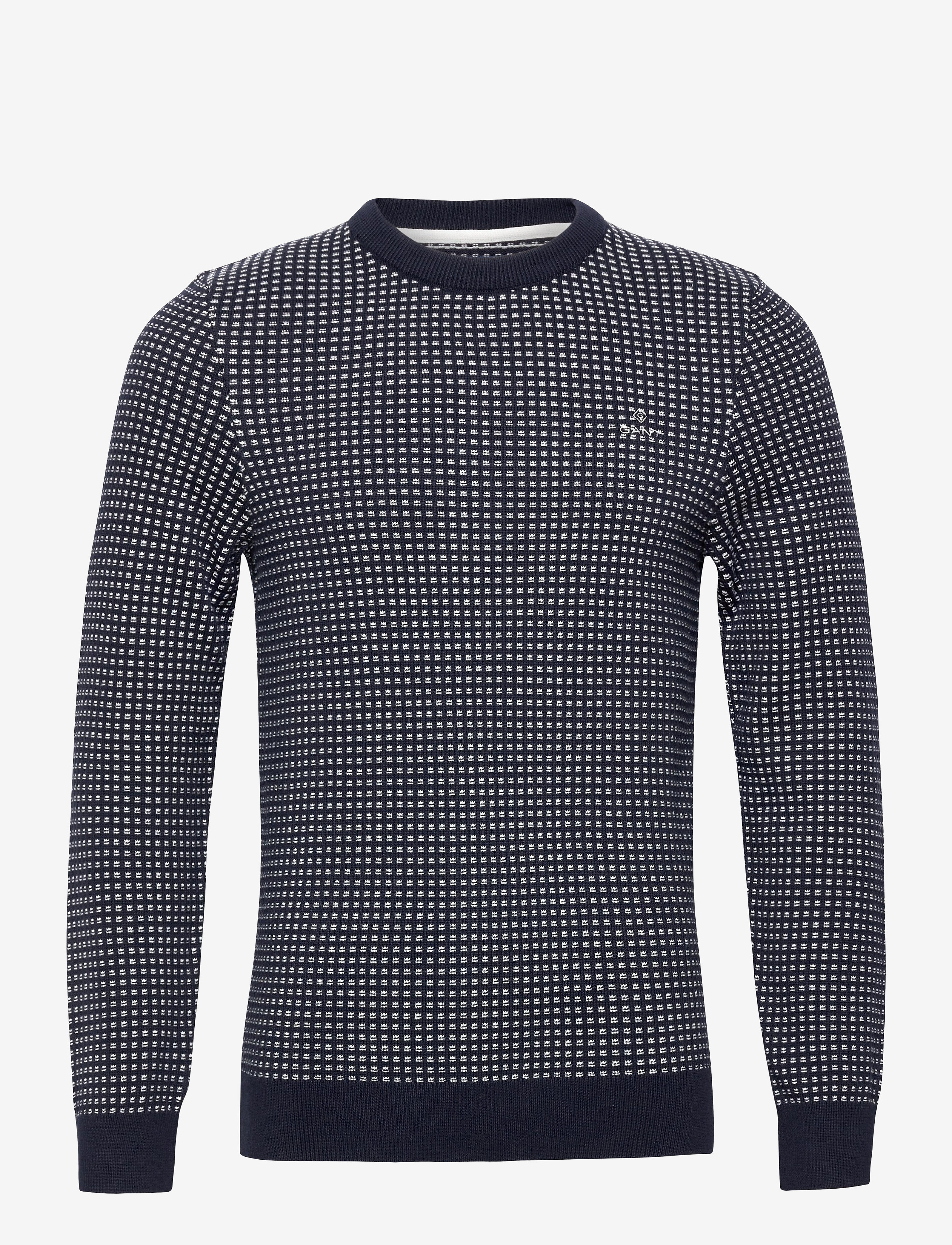 GANT - D1. TEXTURE FISHERMAN CREW - evening blue - 0