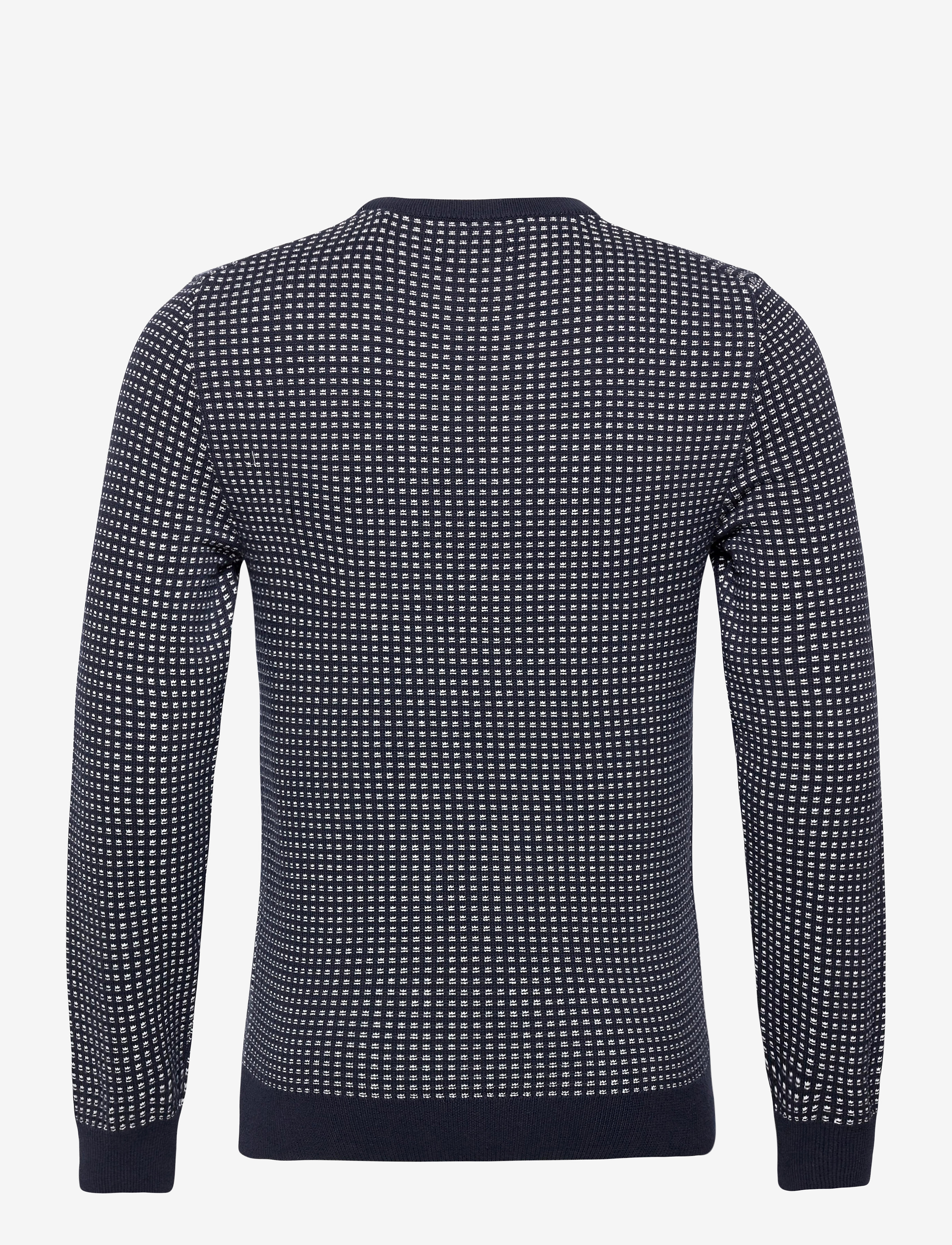 GANT - D1. TEXTURE FISHERMAN CREW - evening blue - 1
