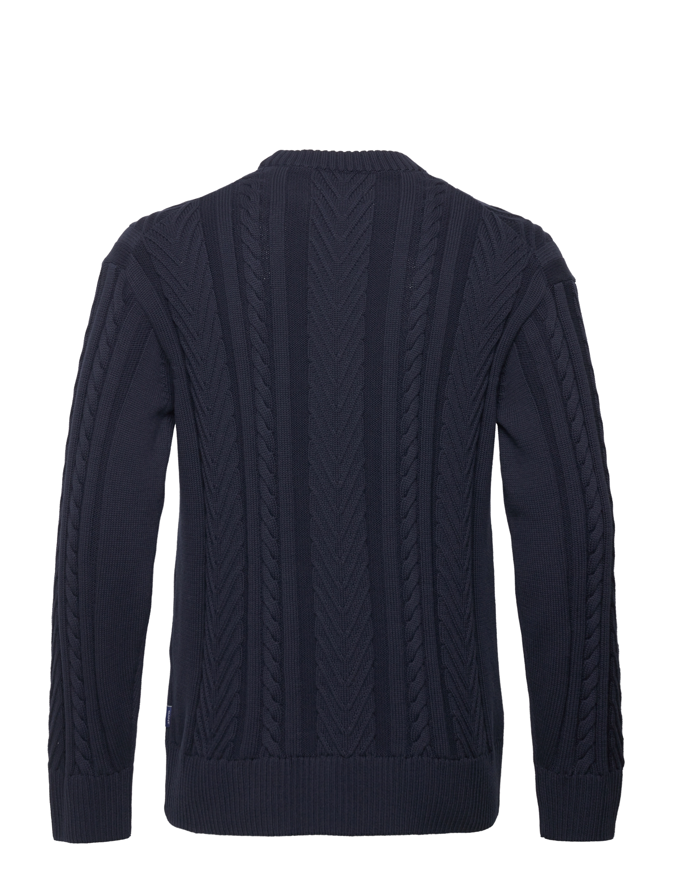 GANT - D2. CABLE C-NECK - evening blue - 1