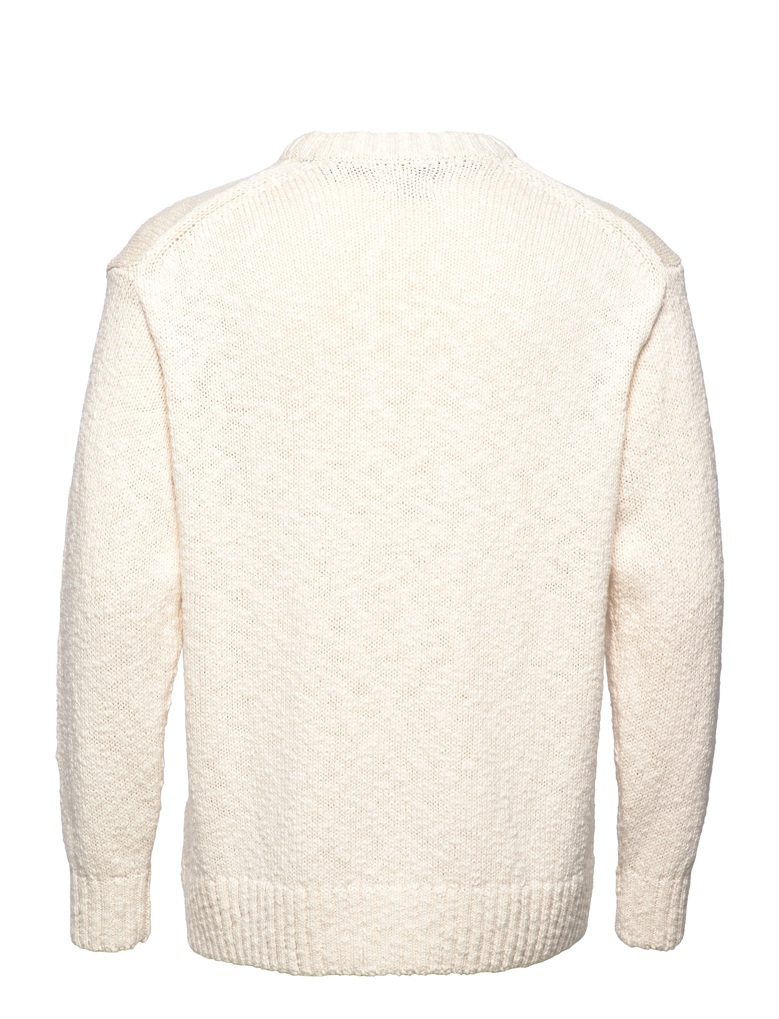 GANT - D2. RELAXED COTTON SLUB C-NECK - cream - 1