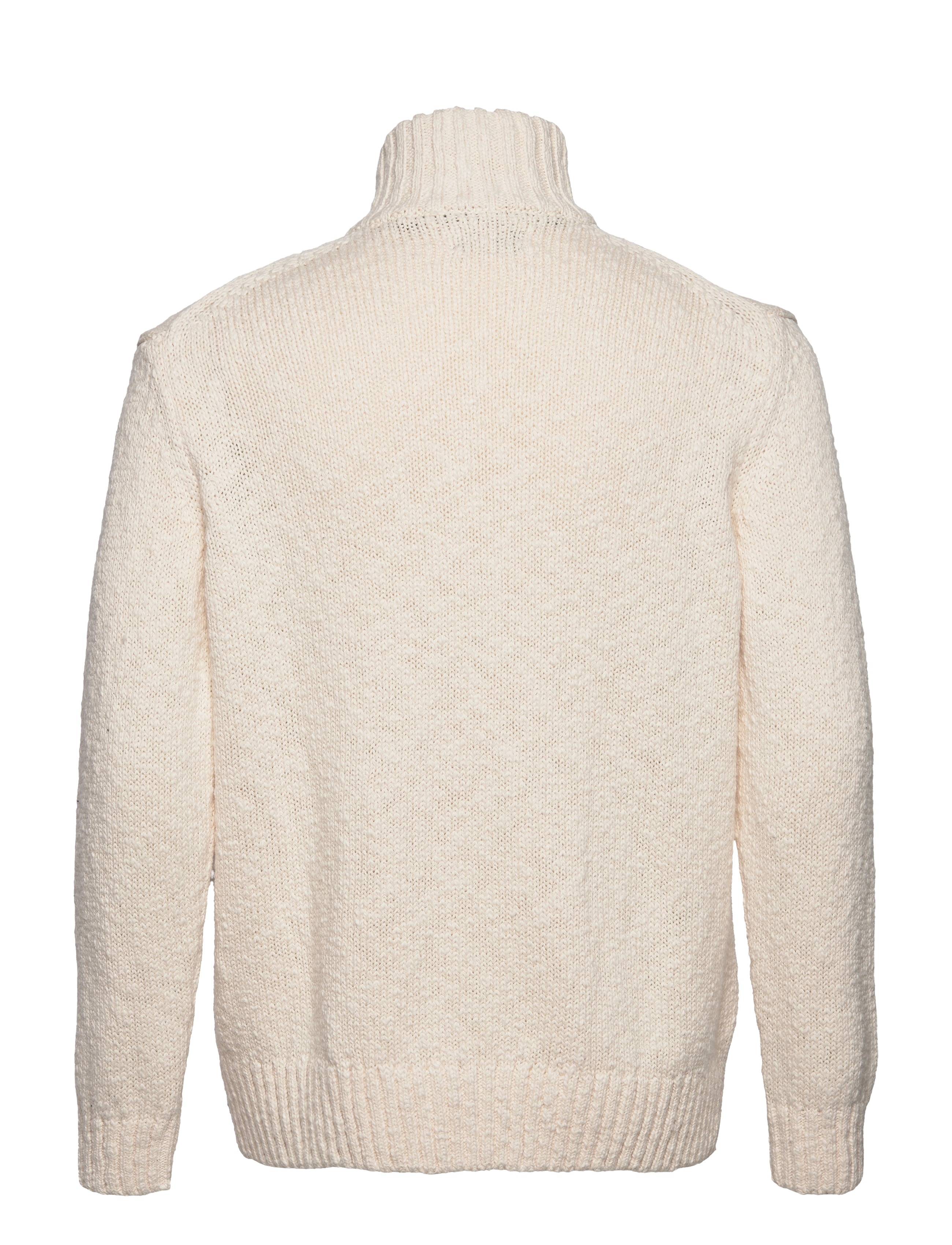 GANT - D2. RELAXED COTTON SLUB HALFZIP - cream - 1