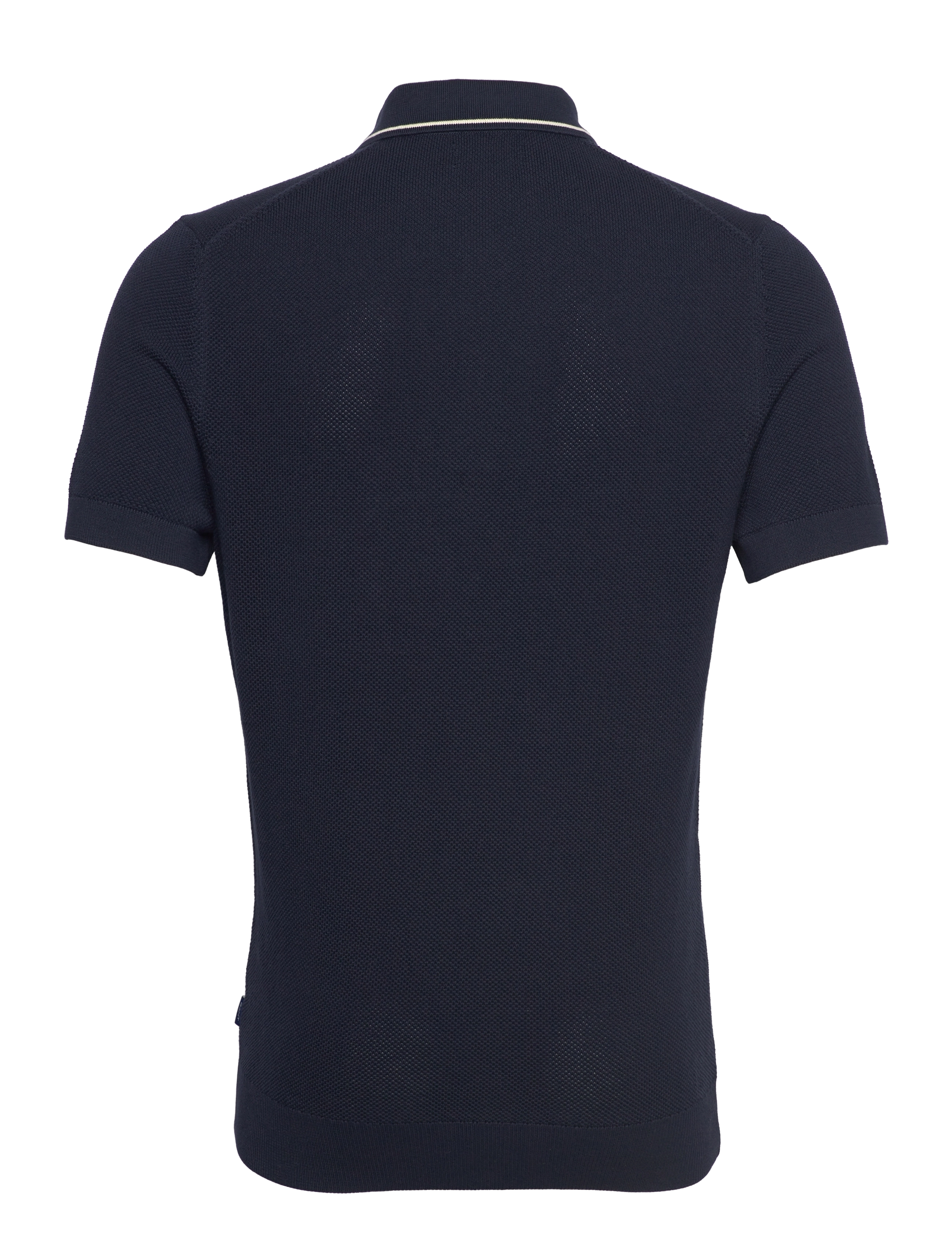 GANT - D1. SS PIQUE TEXTURE POLO - evening blue - 1