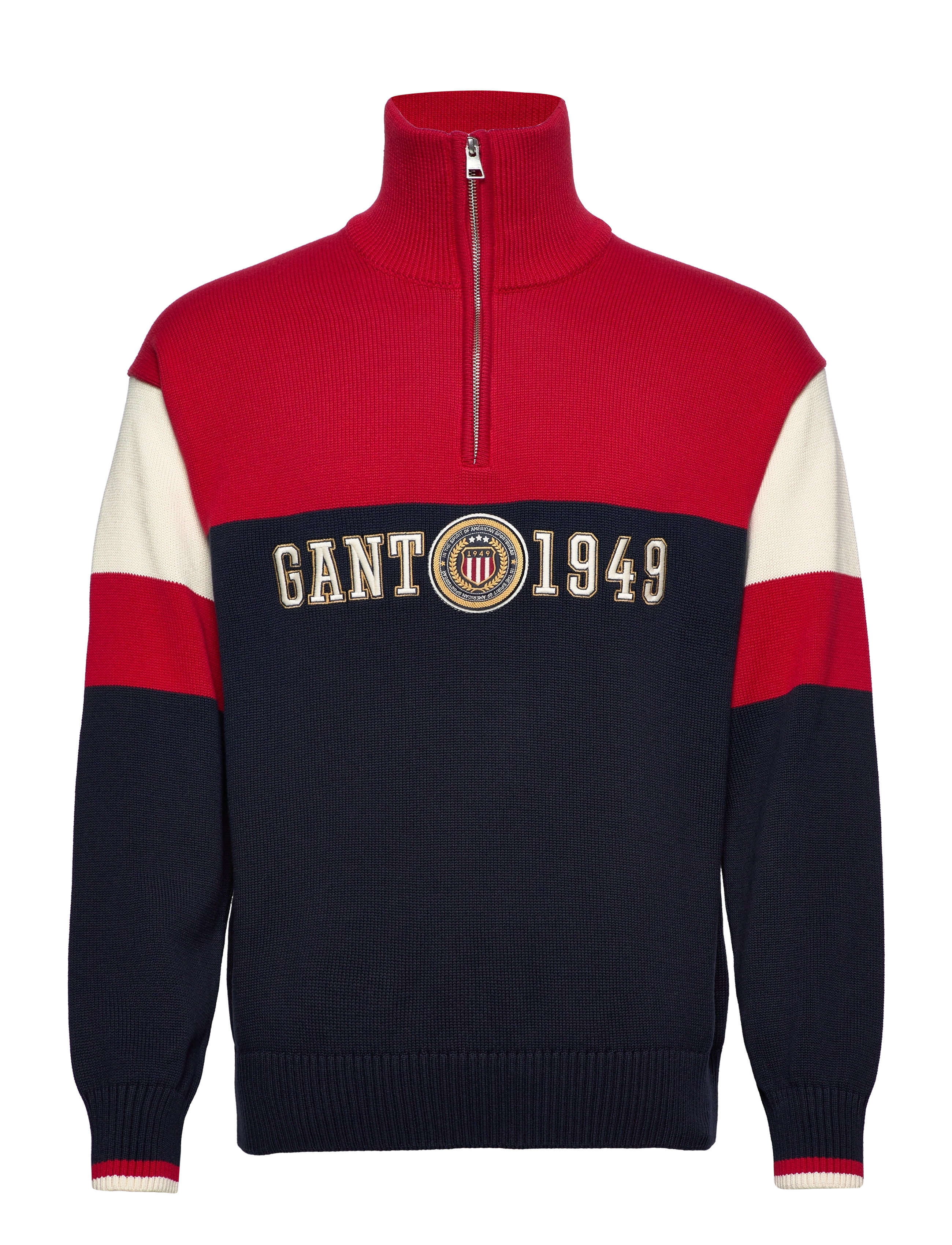 GANT - D1. CREST SHIELD HALFZIP - ruby red - 0