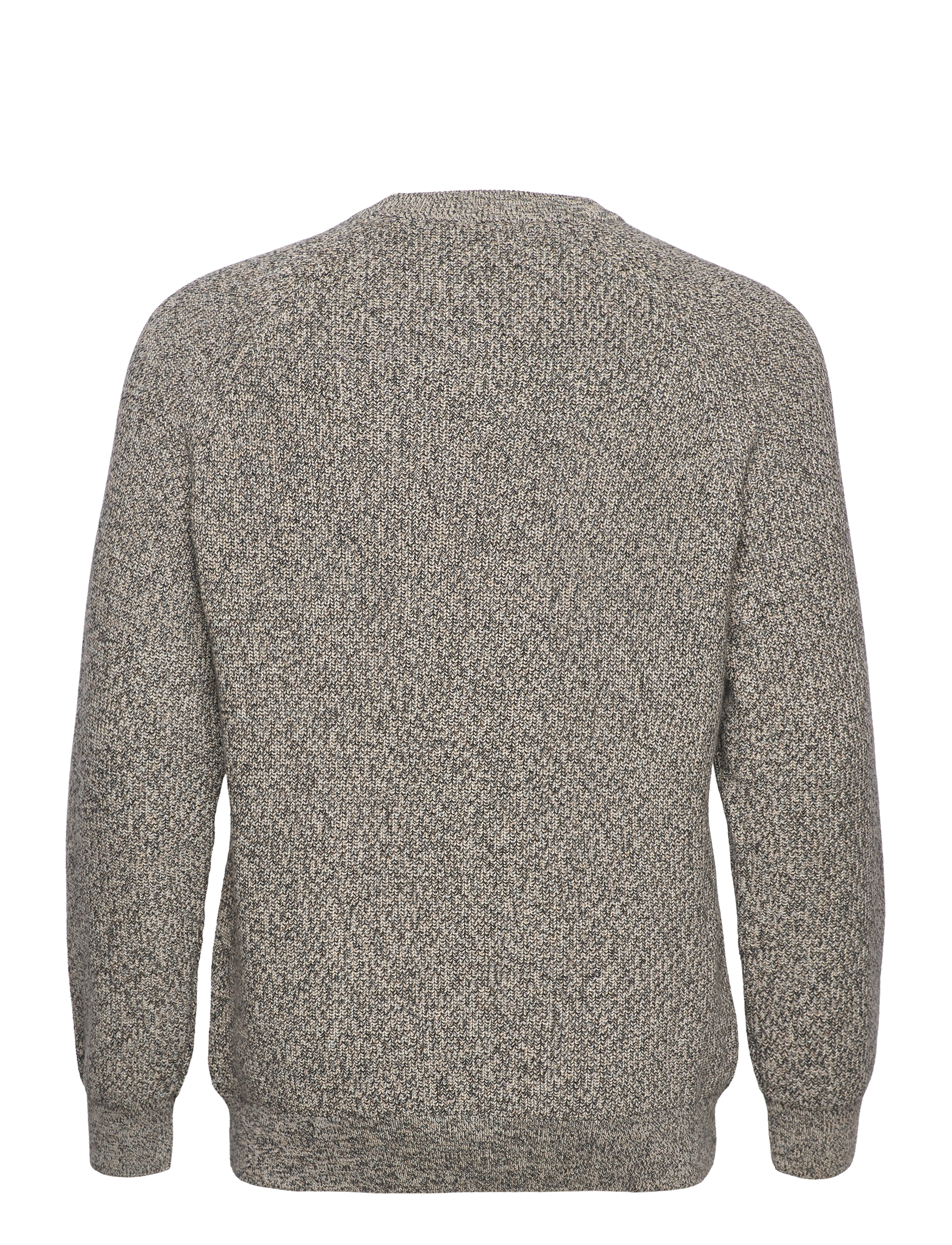 GANT - D2. TWISTED COTTON C-NECK - grey melange - 1