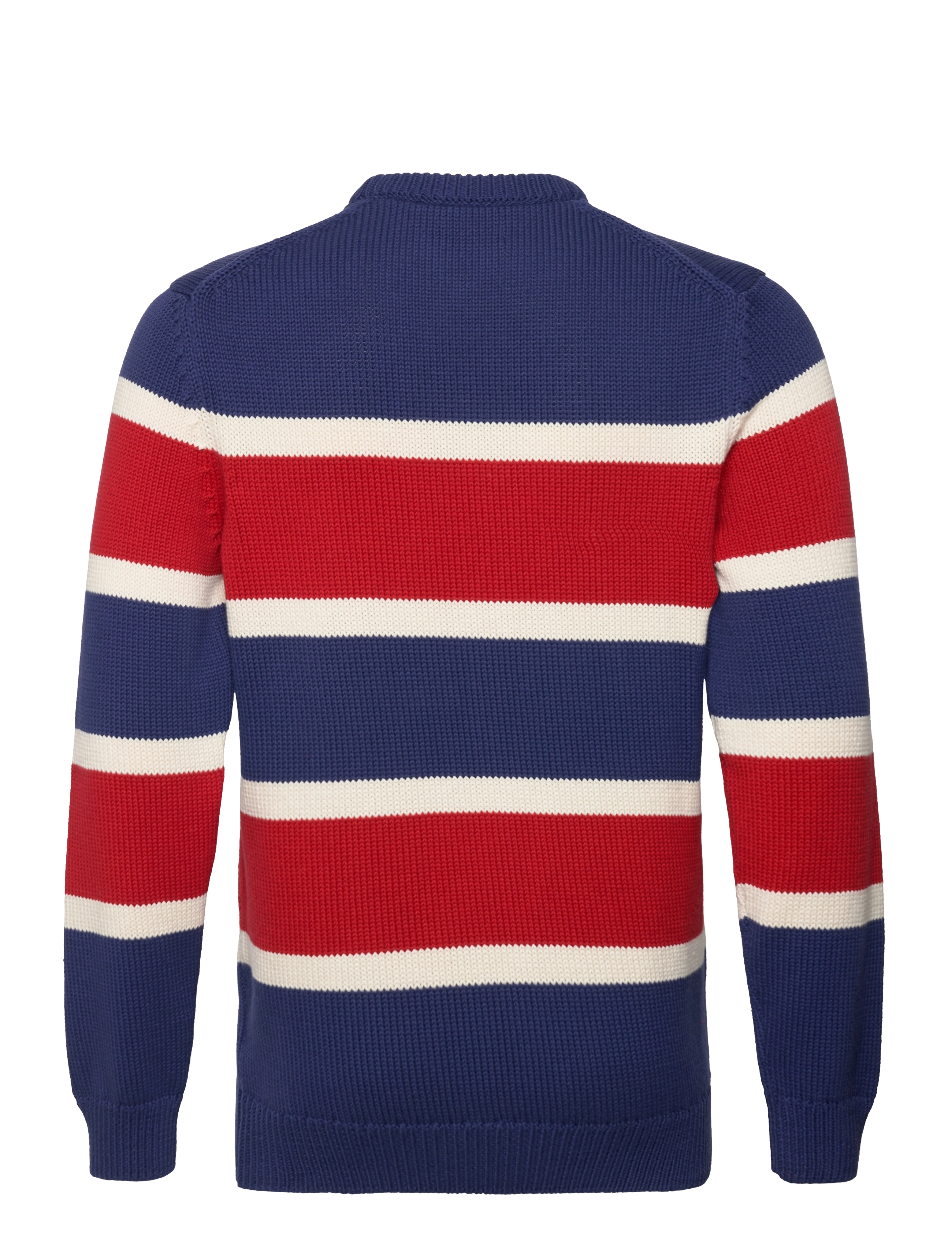 GANT - D1. BARSTRIPED C-NECK - deep blue - 1