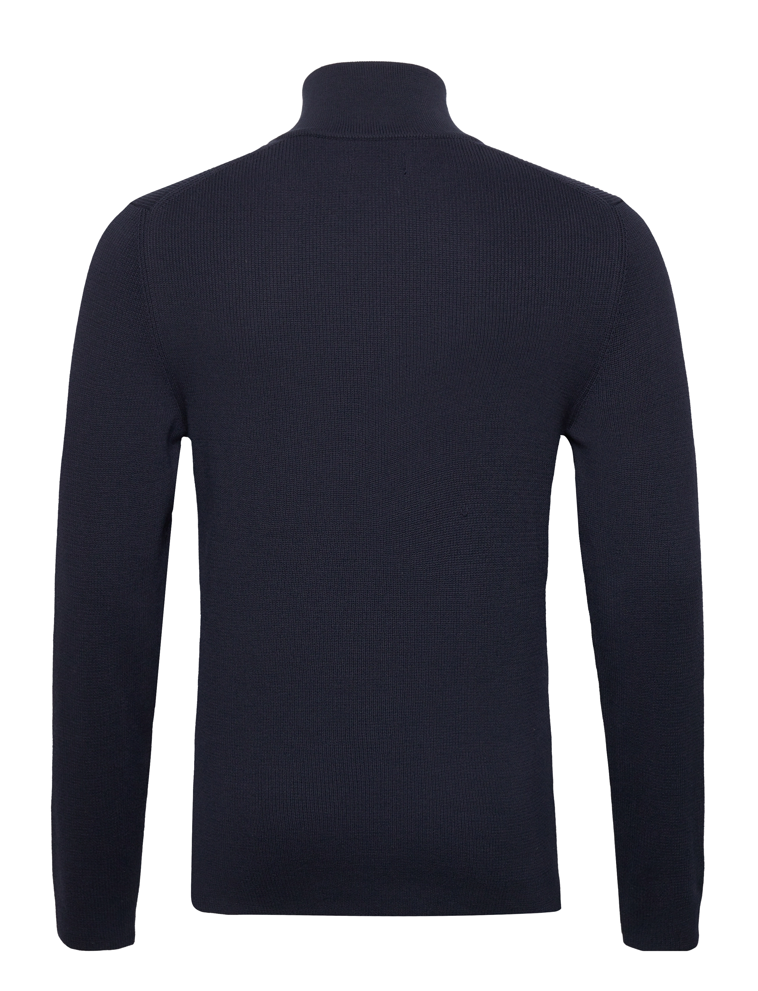GANT - D1. RIB TEXTURE HALFZIP - evening blue - 1