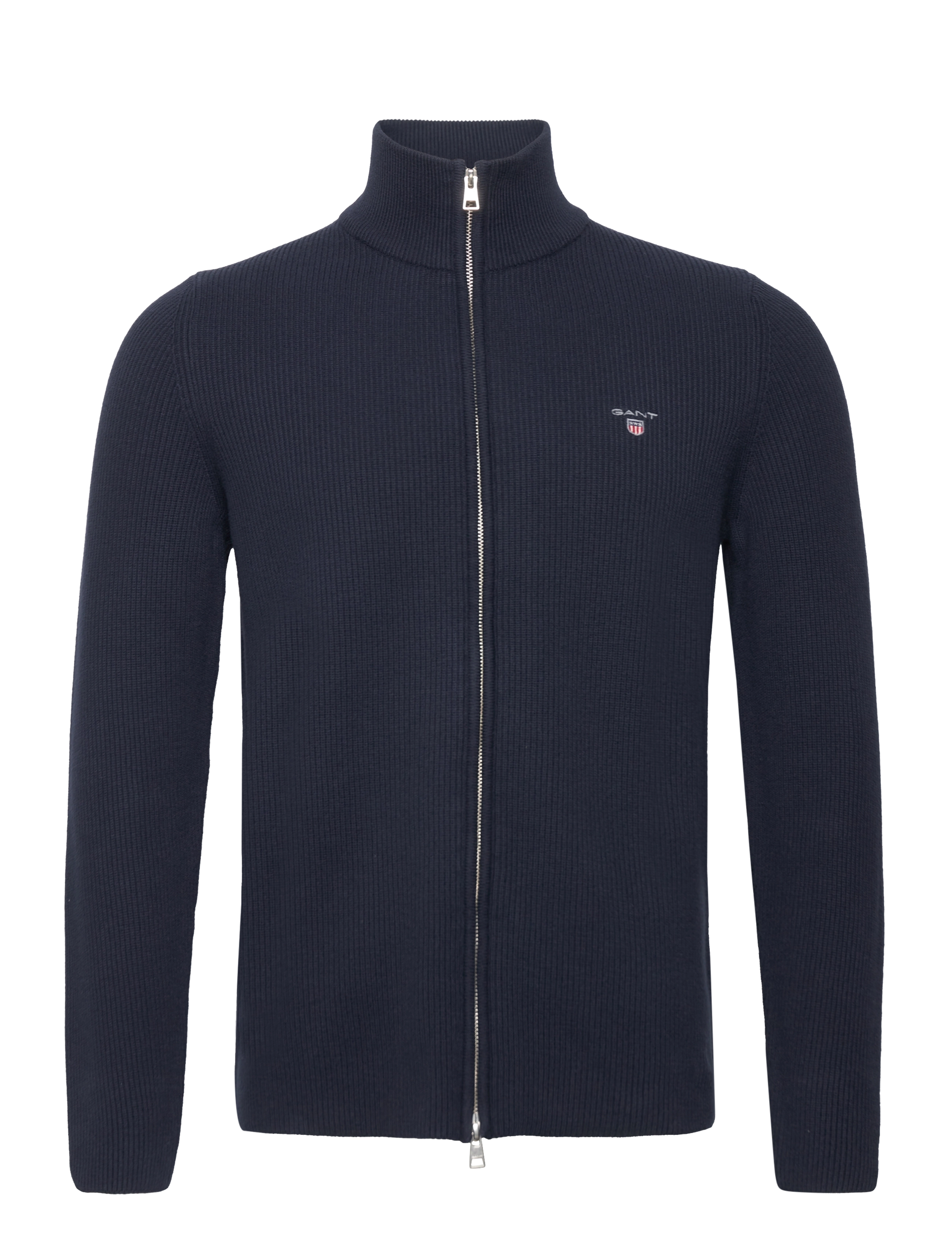 GANT - D1. RIB TEXTURE FULL ZIP - evening blue - 0