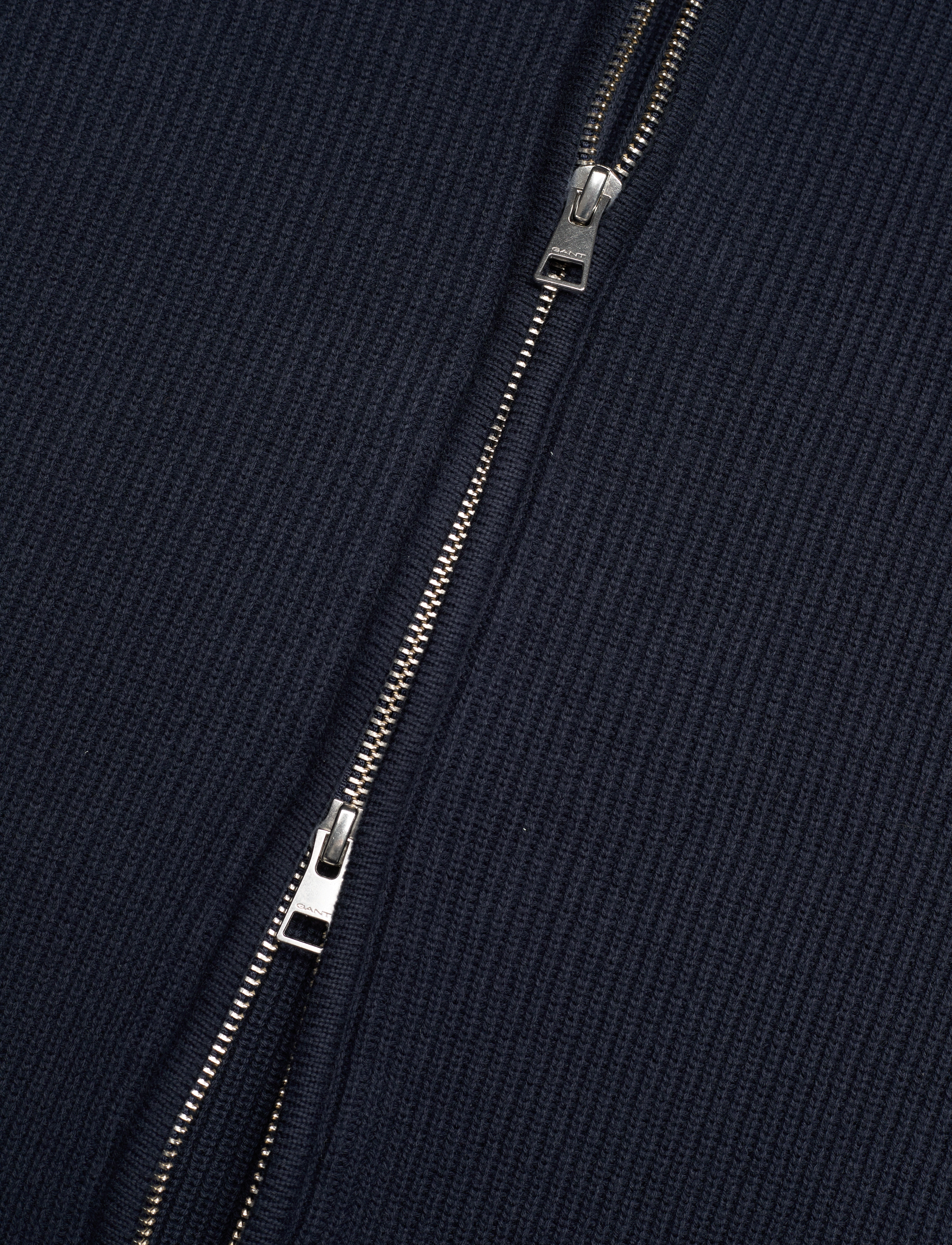 GANT - D1. RIB TEXTURE FULL ZIP - evening blue - 3