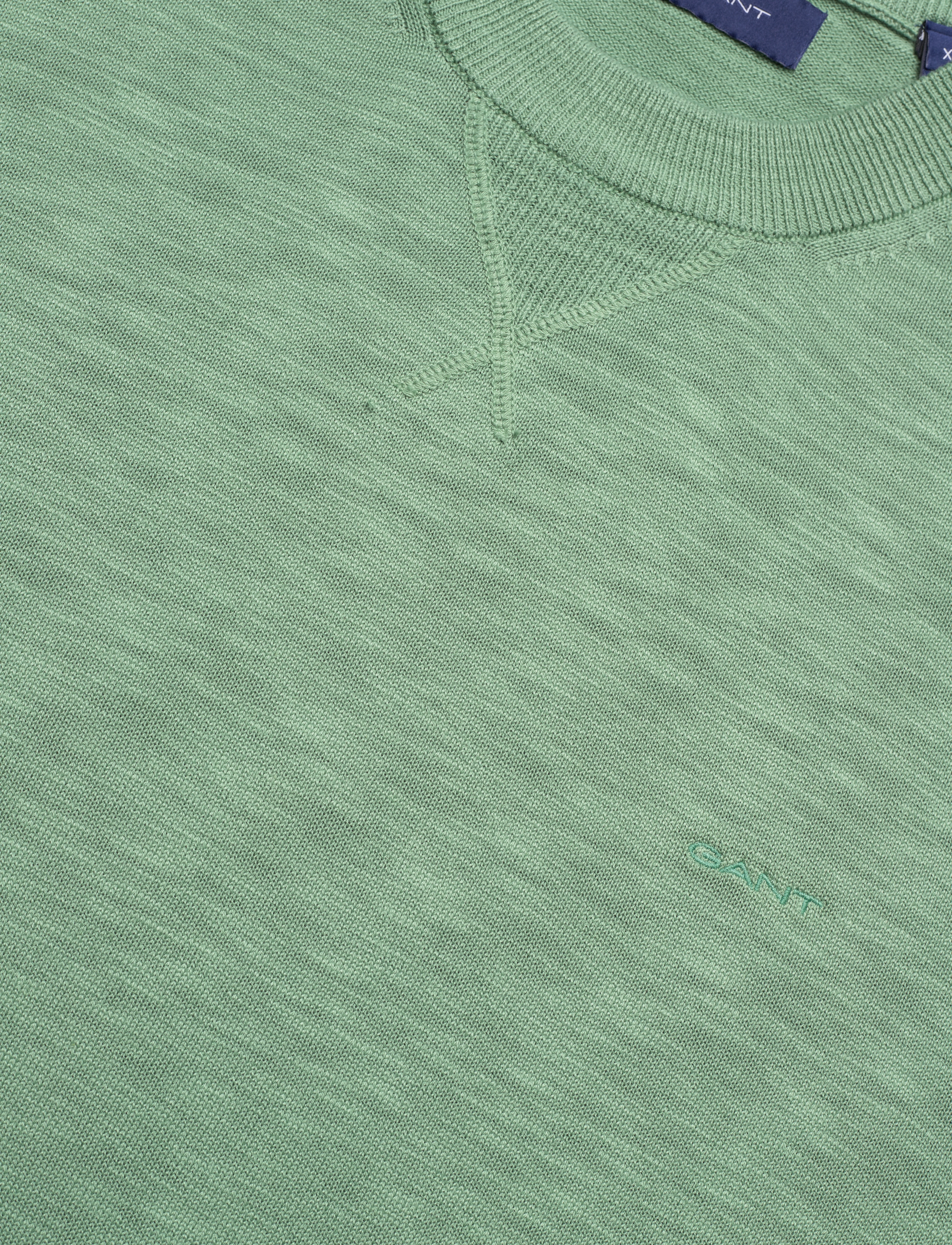 GANT - COTTON FLAMME C-NECK - kalamata green - 2