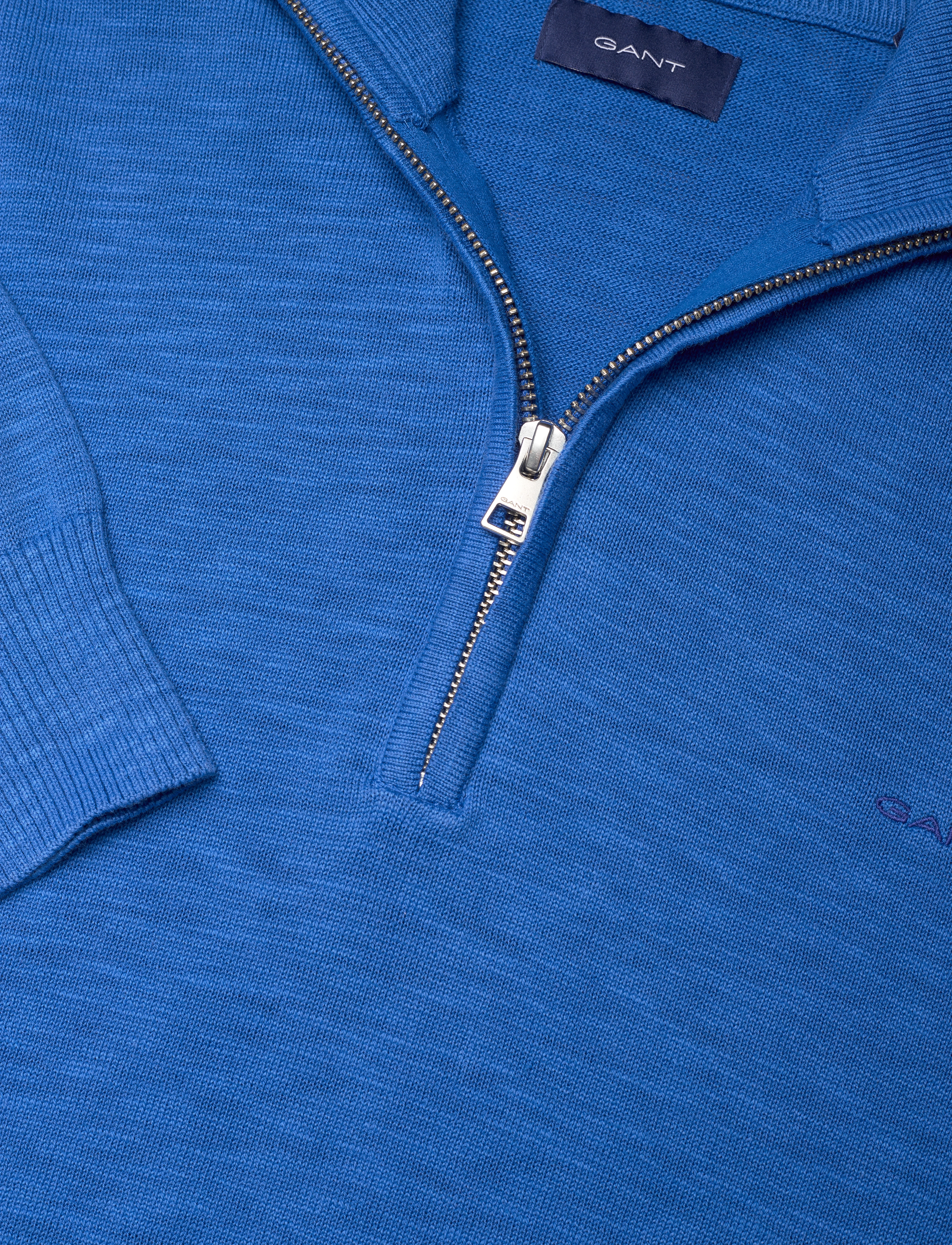 GANT - COTTON FLAMME HALFZIP - lapis blue - 2