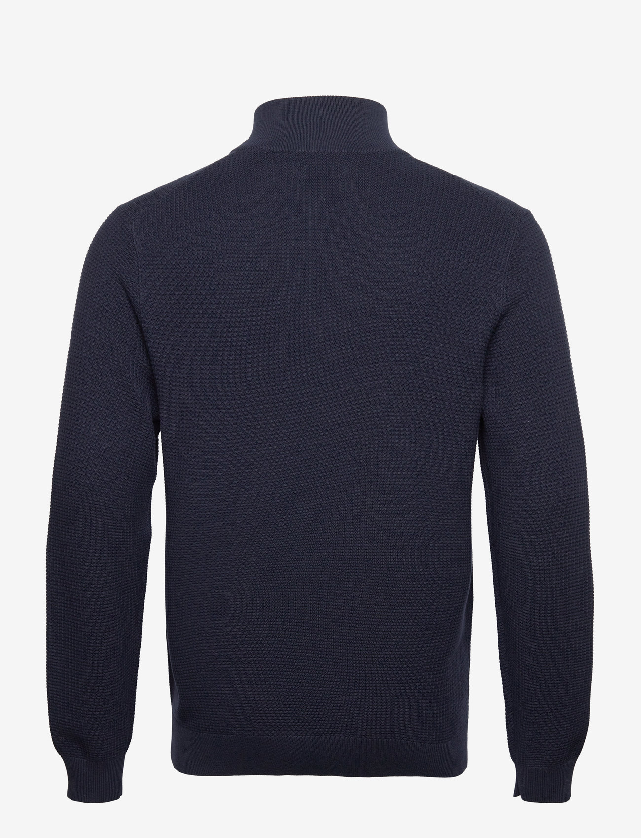 GANT - COTTON TEXTURE HALFZIP - evening blue - 1