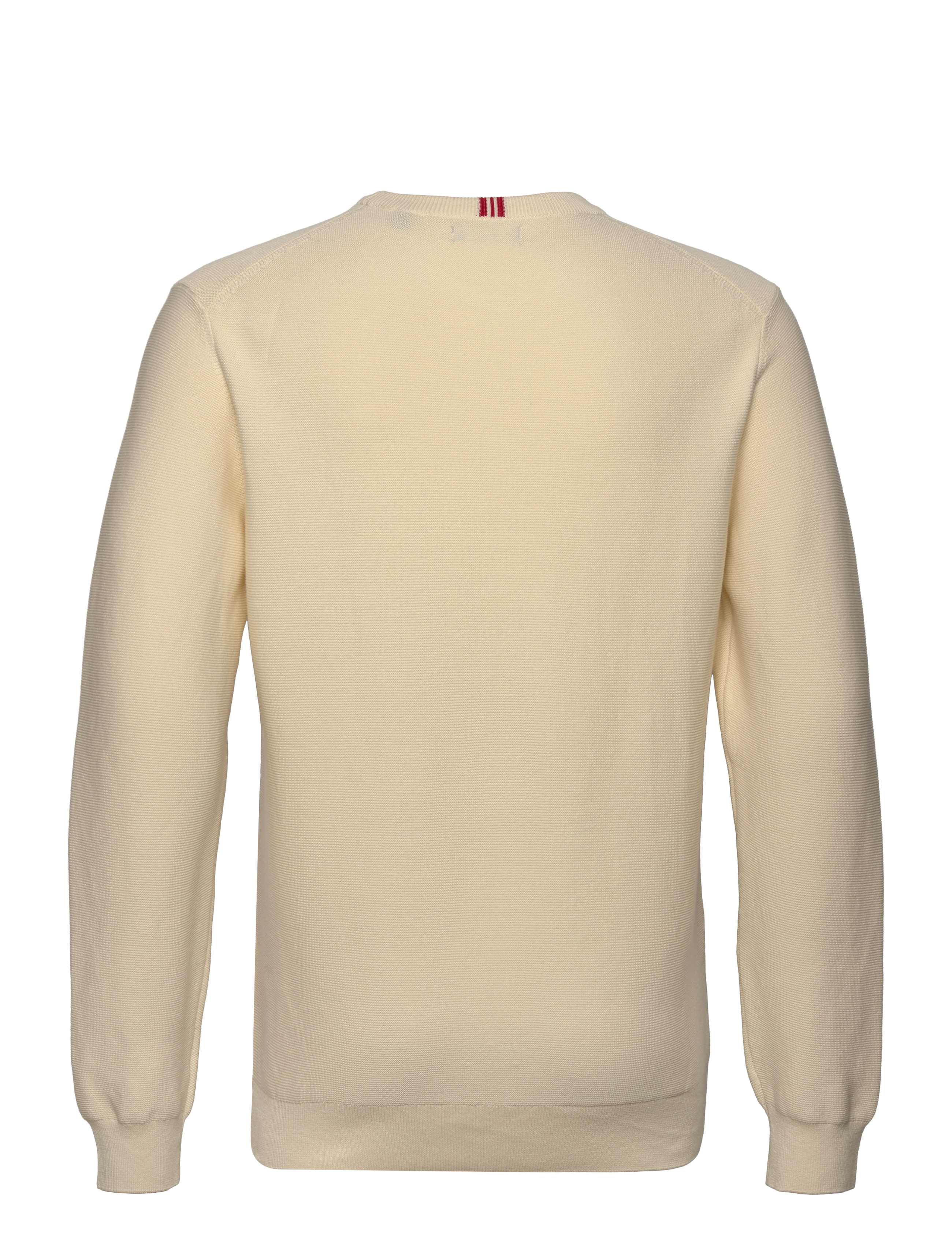 GANT - LIGHT TEXTURE C-NECK - cream - 1