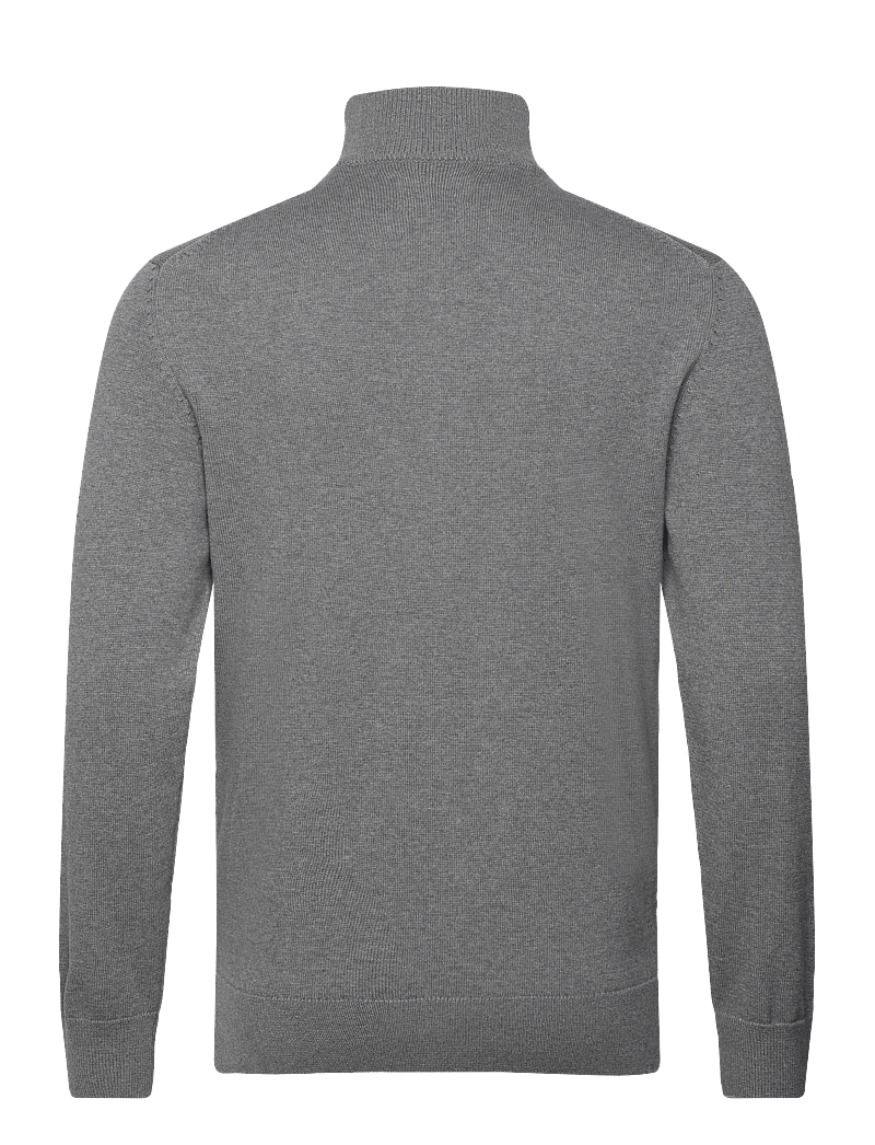 GANT - CASUAL COTTON ZIP CARDIGAN - full zip jumpers - dark grey melange - 2