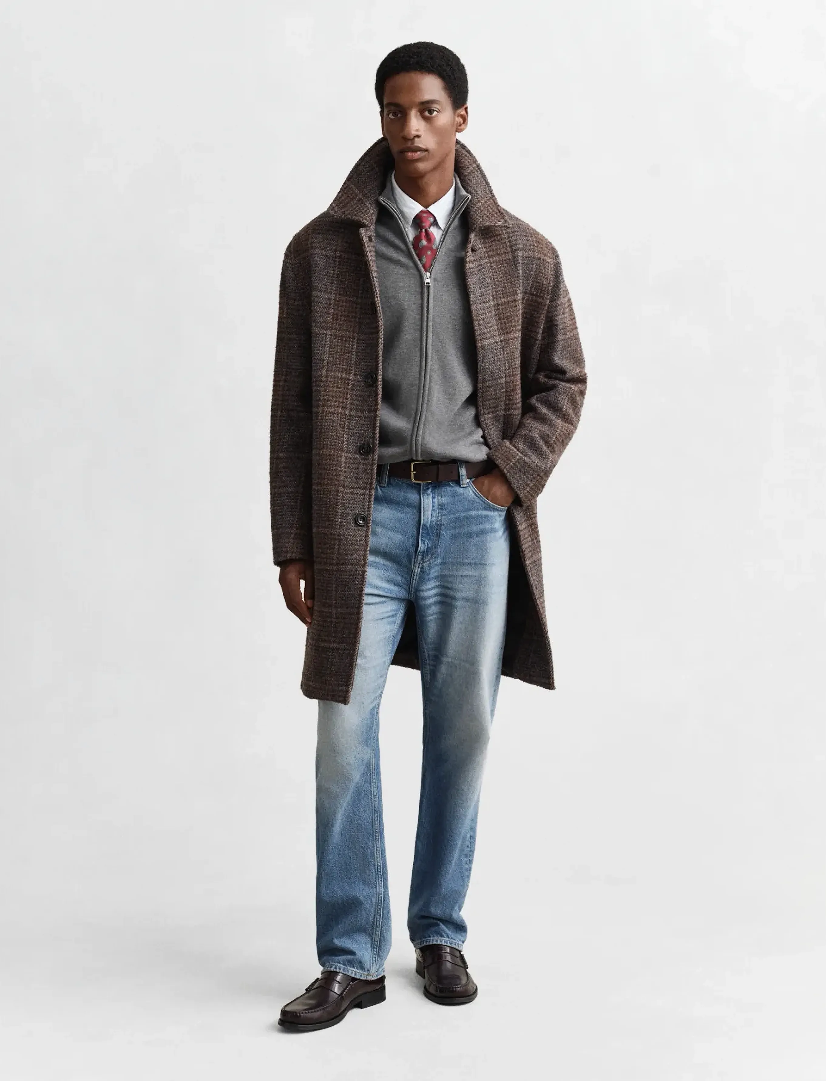 Gant - Cotton Knit Zip Cardigan - pulls zippés - dark grey melange - 5
