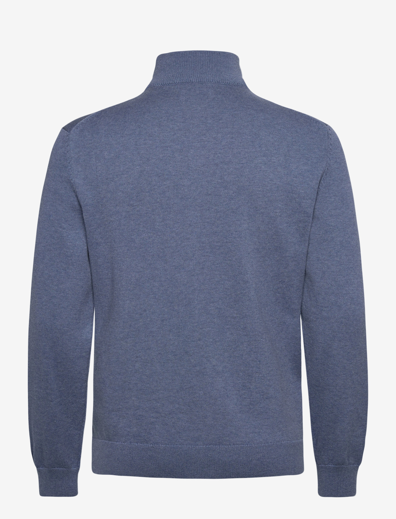 Gant - Cotton Knit Zip Cardigan - pullover mit durchgehendem reißverschluss - denim blue melange - 2