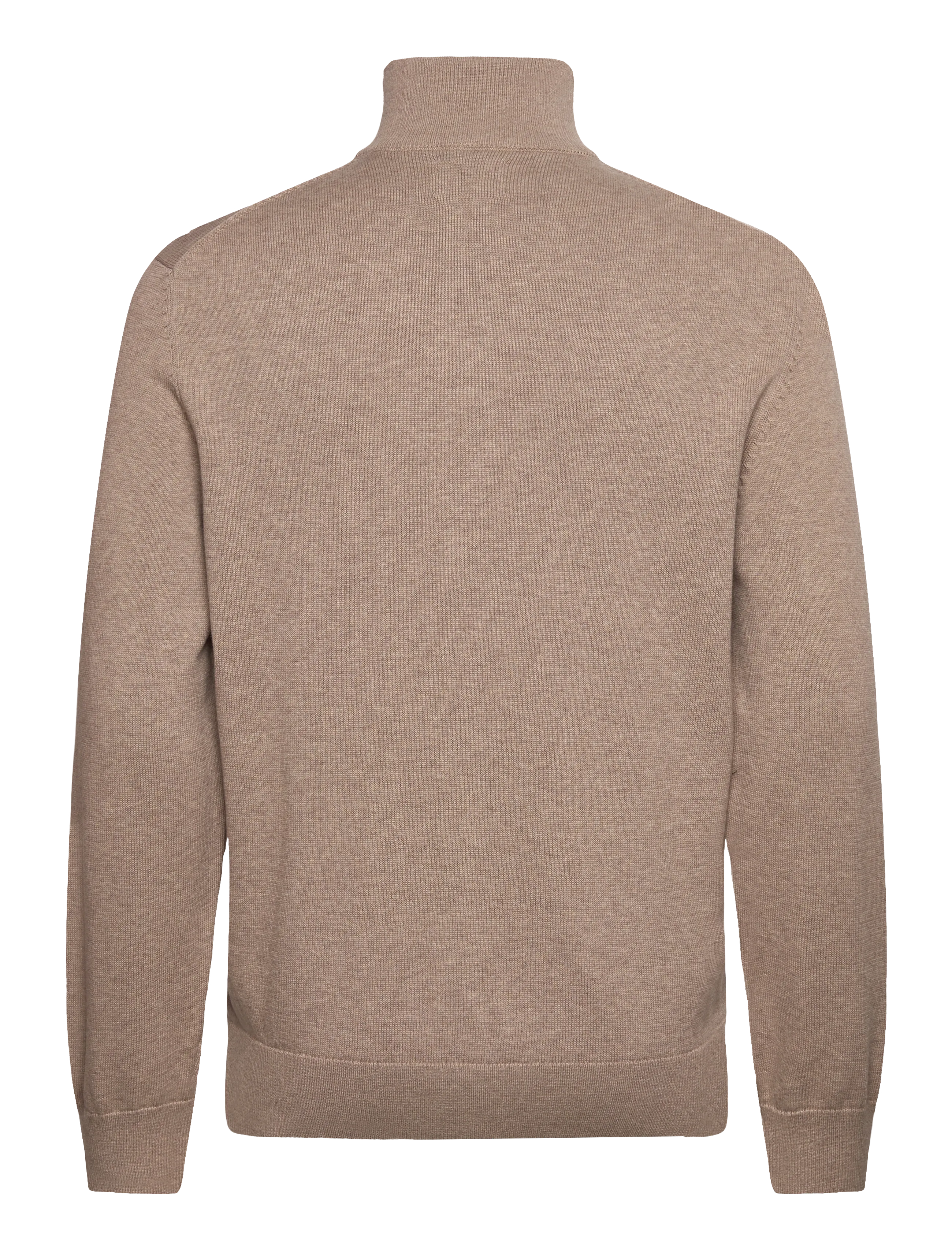 Gant - Cotton Knit Zip Cardigan - kardiganid - dk. sand melange - 1