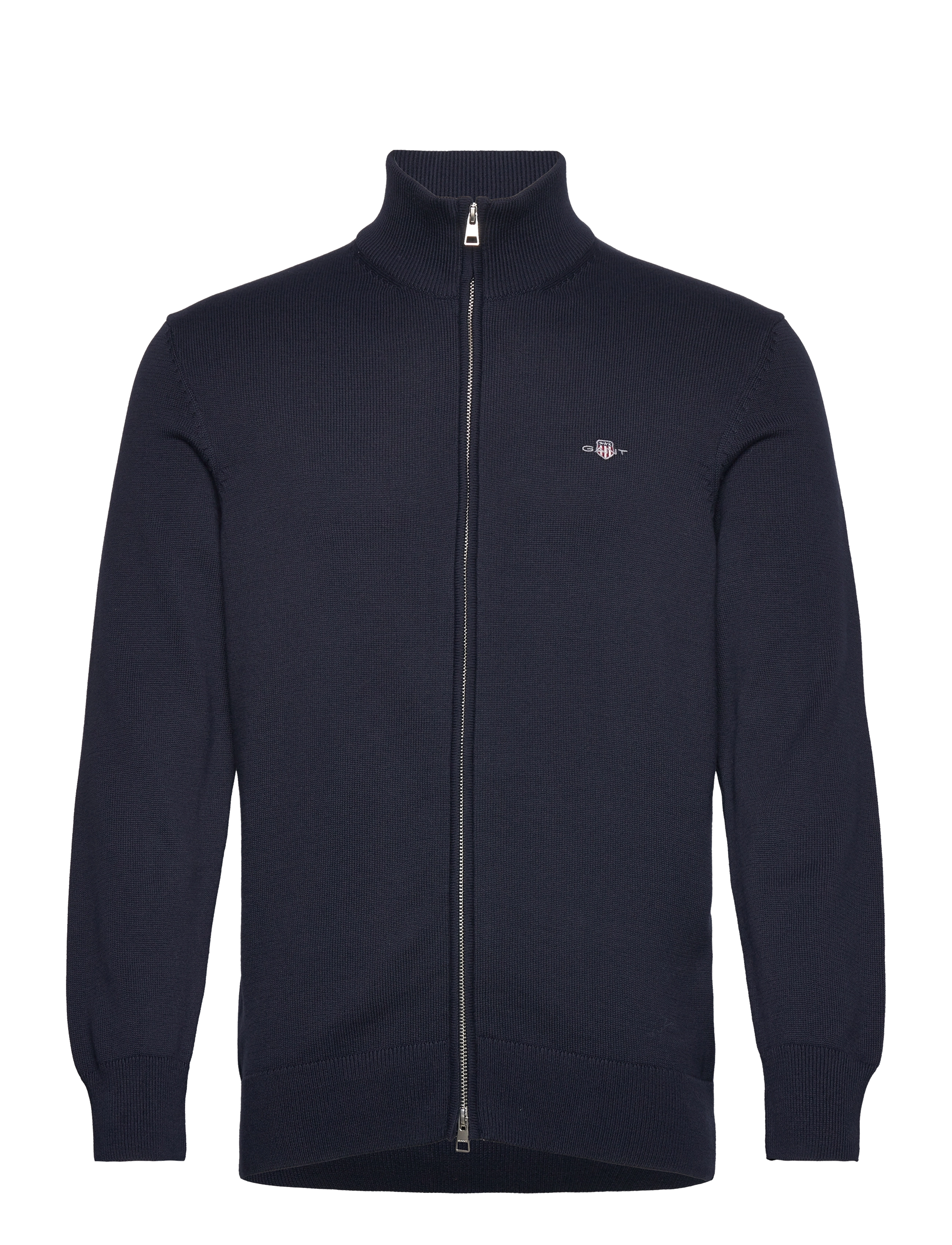 Gant CASUAL COTTON ZIP CARDIGAN - Full zip jumpers - EVENING BLUE / navy