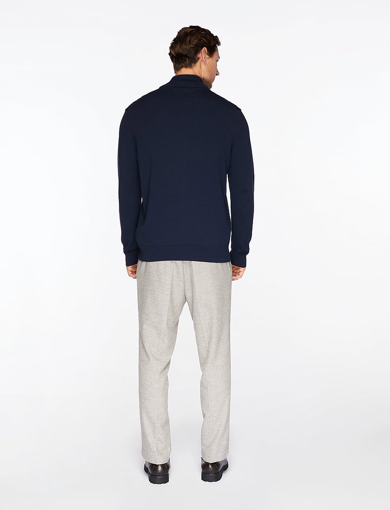 GANT - CASUAL COTTON ZIP CARDIGAN - full zip jumpers - evening blue - 5